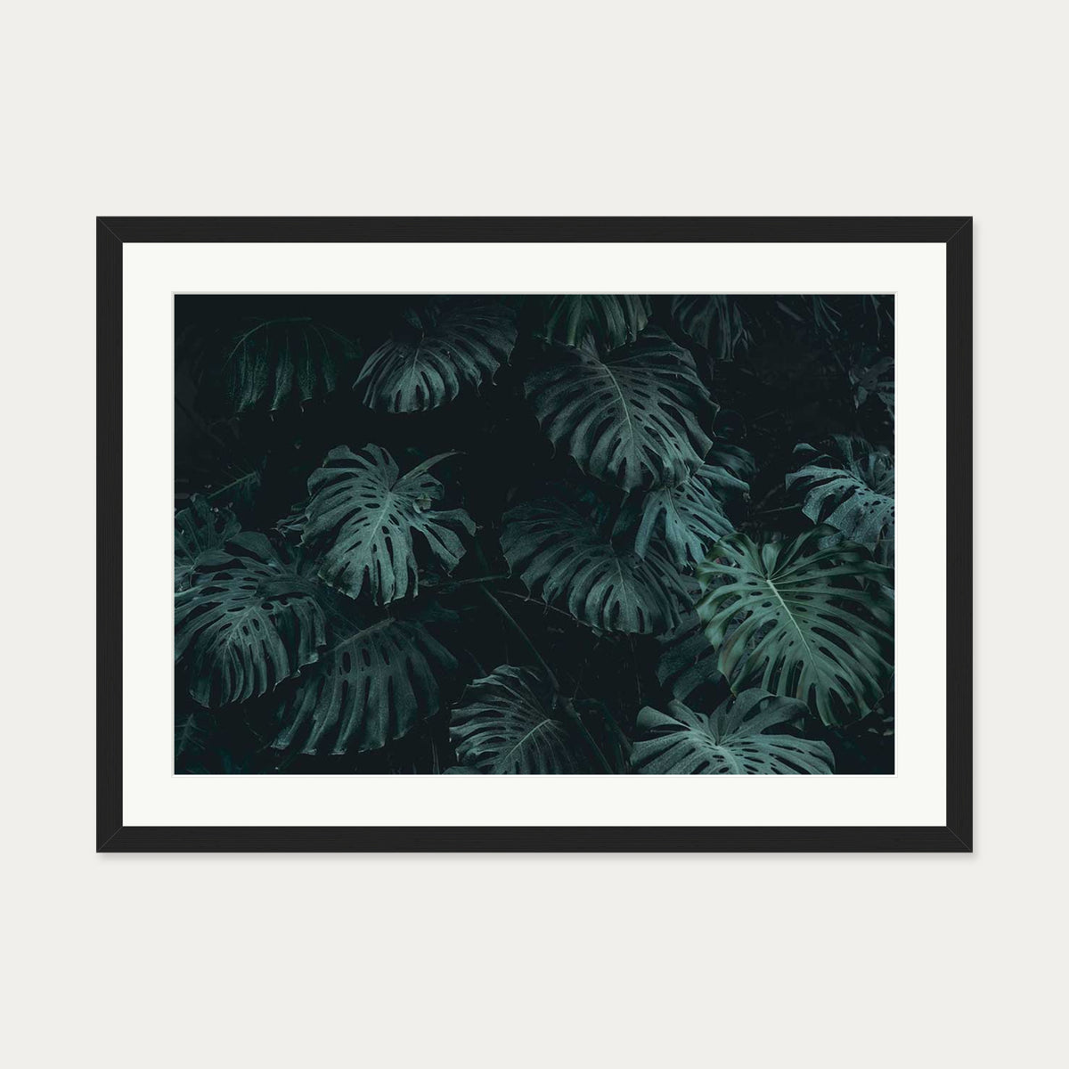 Tropical Forest III Wall Art Print — 50 x 70 cm — Black Frame
