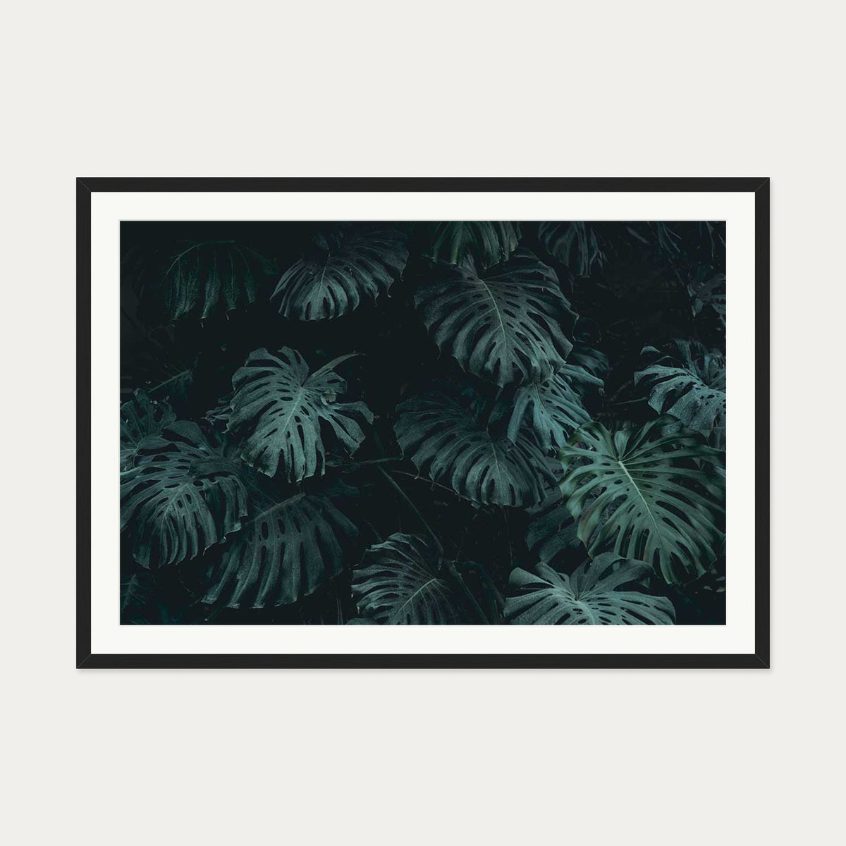 Tropical Forest III Wall Art Print — 70 x 100 cm — Black Frame