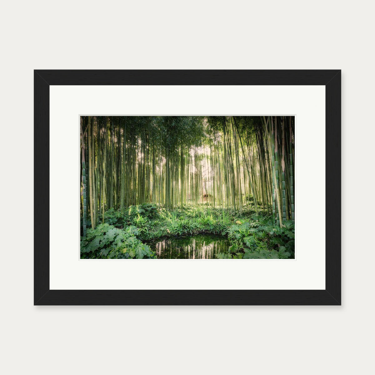 Tropical Oasis Wall Art Print — 30 x 40 cm — Black Frame
