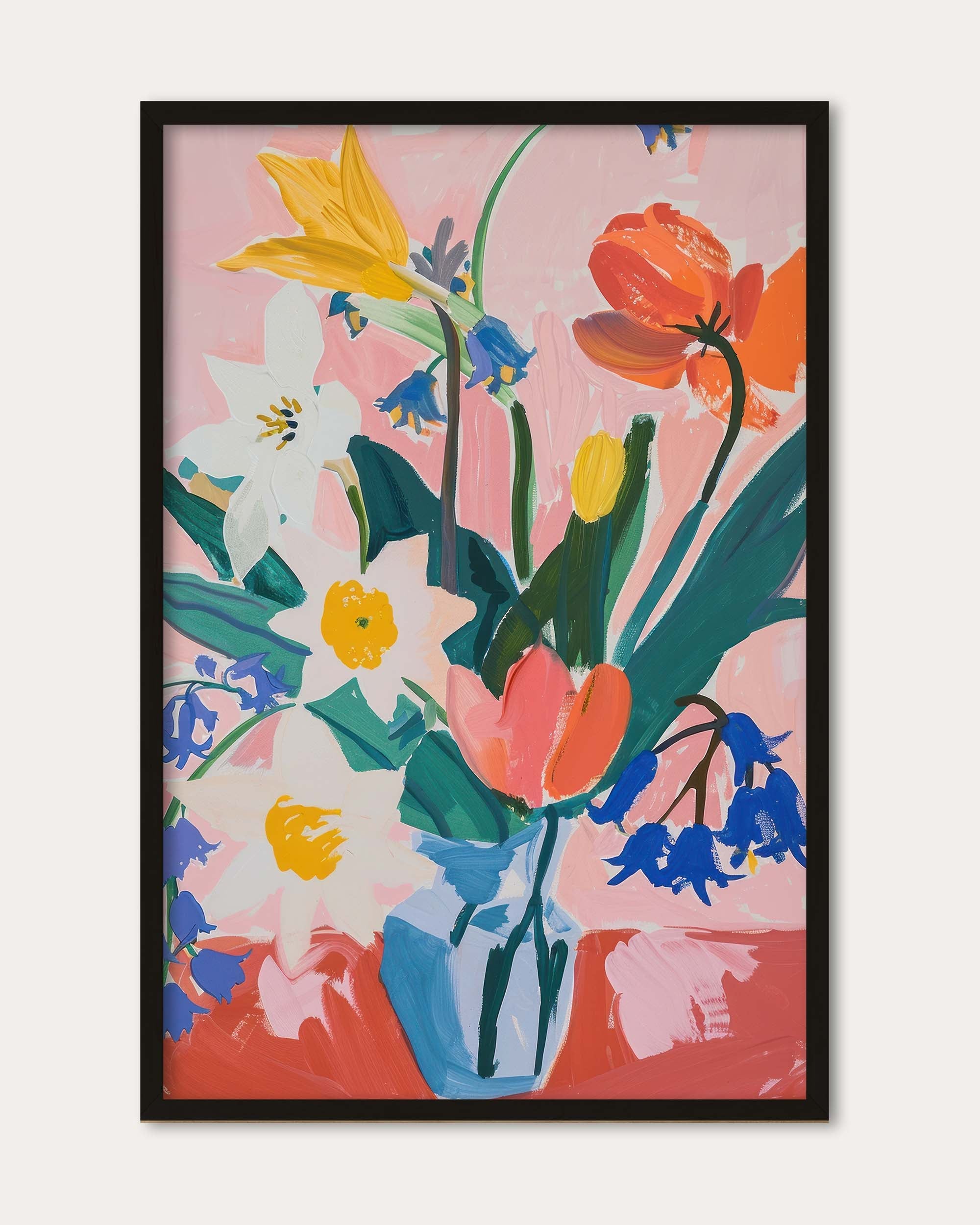 Colourful Flowers Wall Art