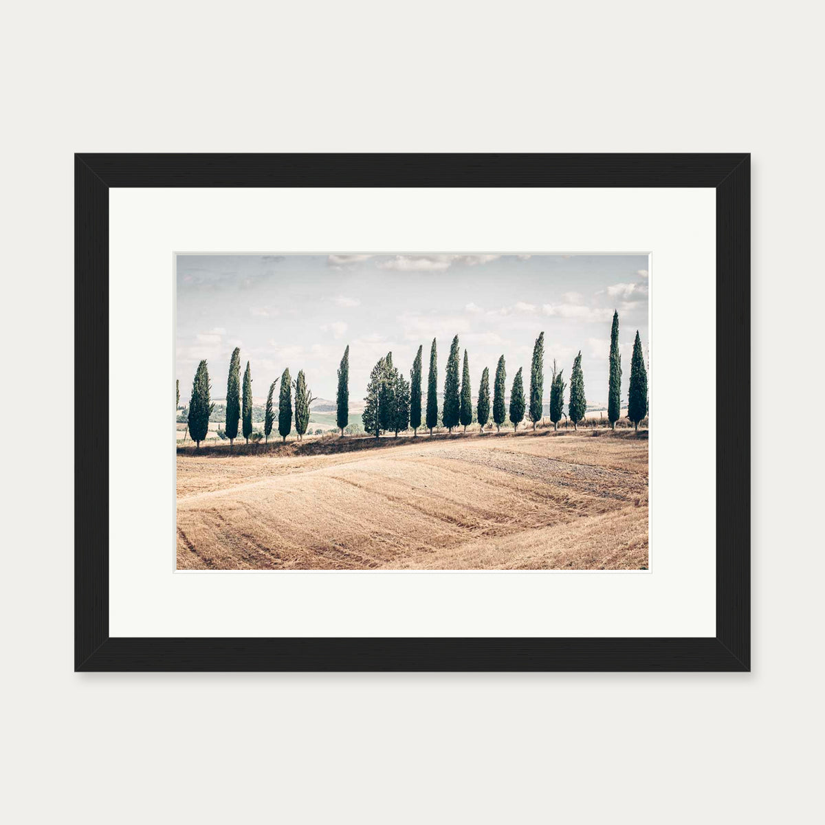 Tuscany Art Print — 30 x 40 cm — Black Frame