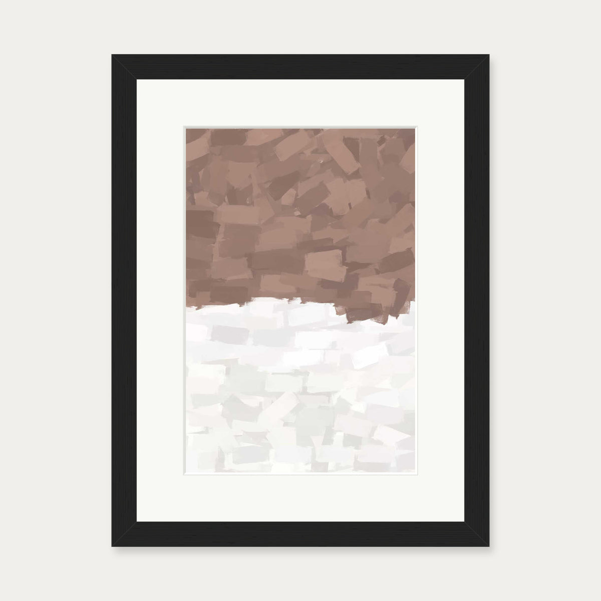 Two Parts Art Print — 30 x 40 cm — Black Frame