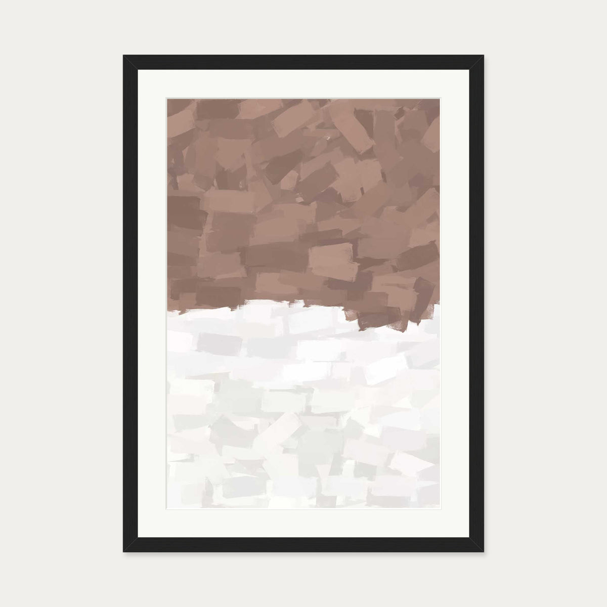 Two Parts Art Print — 50 x 70 cm — Black Frame