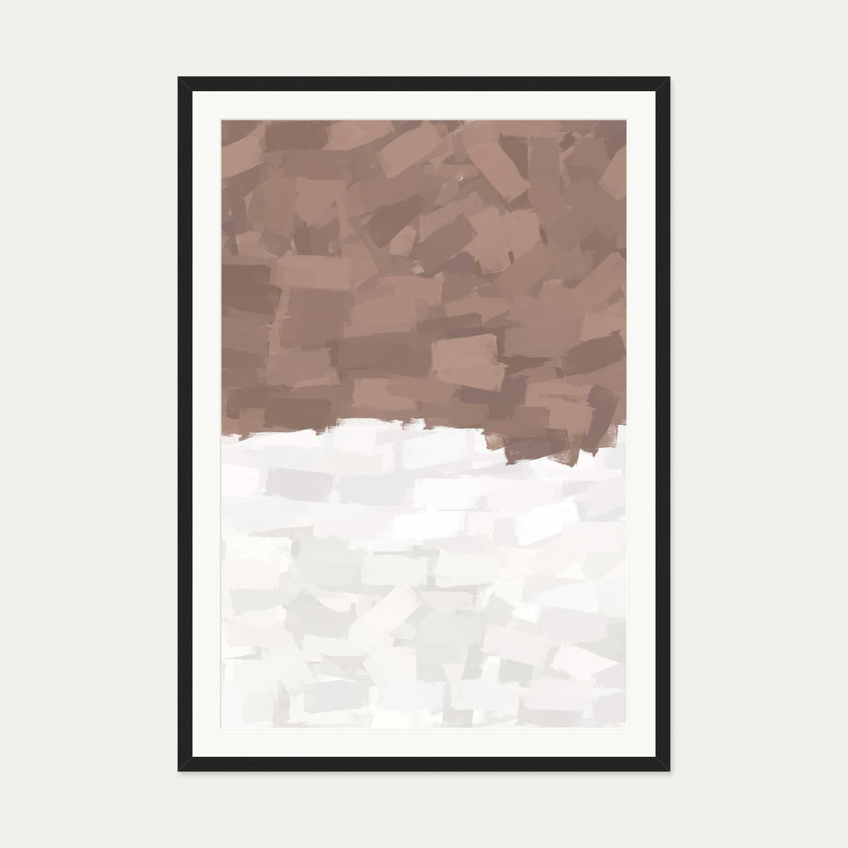 Two Parts Art Print — 70 x 100 cm — Black Frame