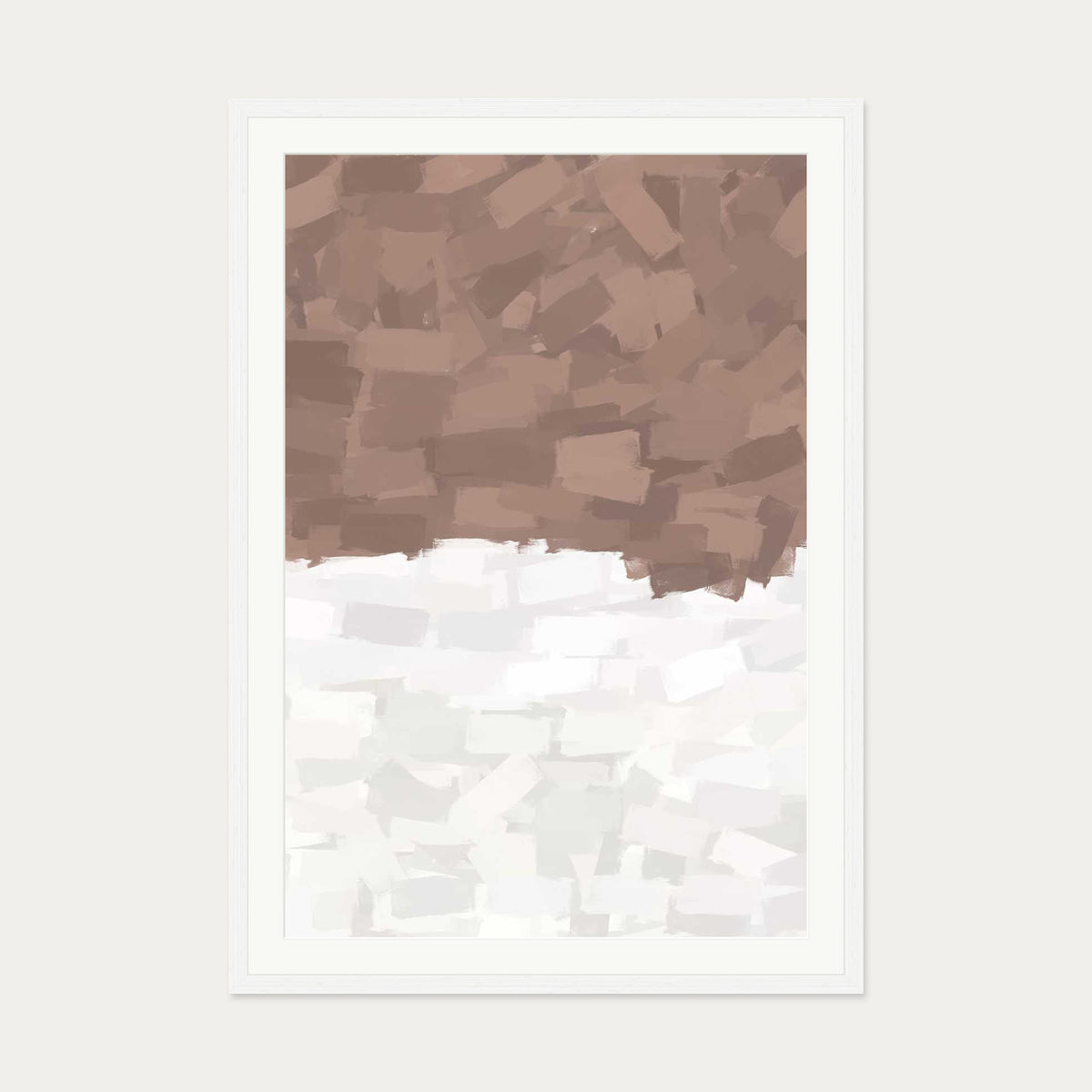 Two Parts Art Print — 70 x 100 cm — White Frame