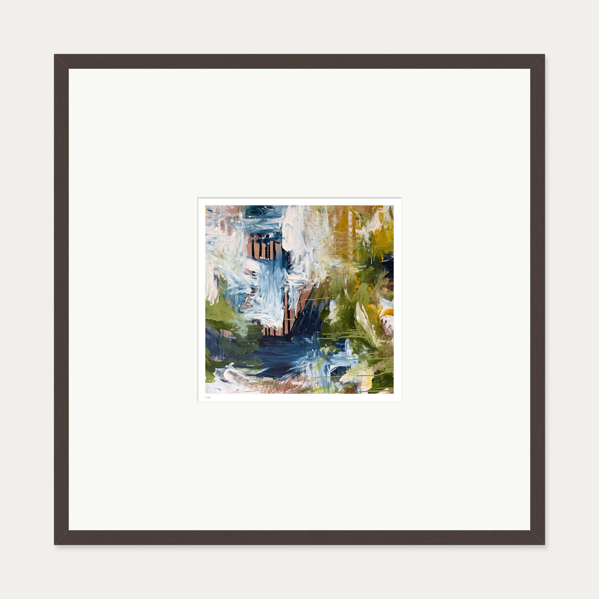 Unfolding Limited Edition Print — 70 x 70 cm — Brown Frame