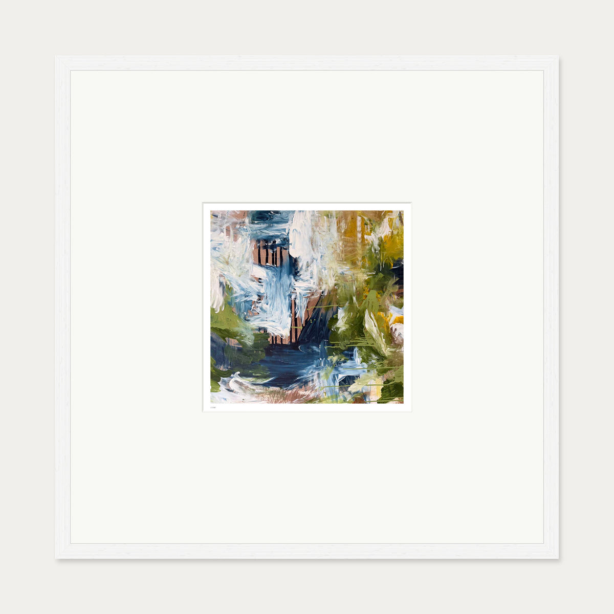 Unfolding Limited Edition Print — 70 x 70 cm — White Frame