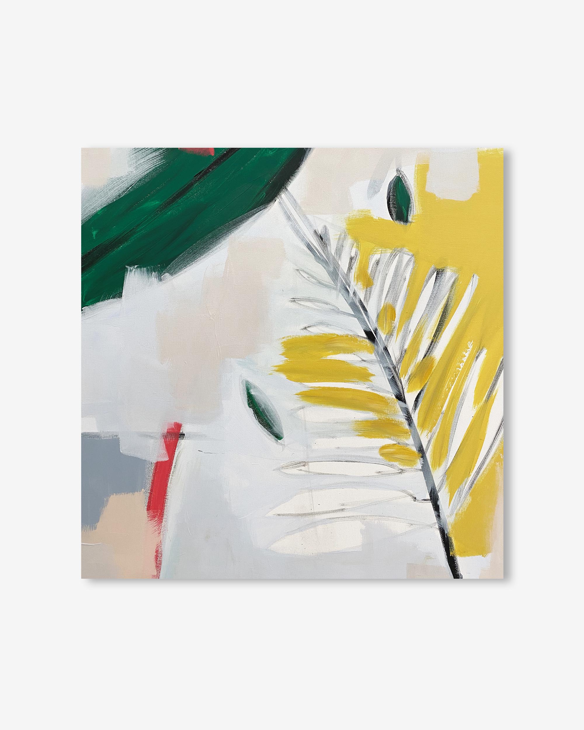 Botanical Jardin Square Art Print