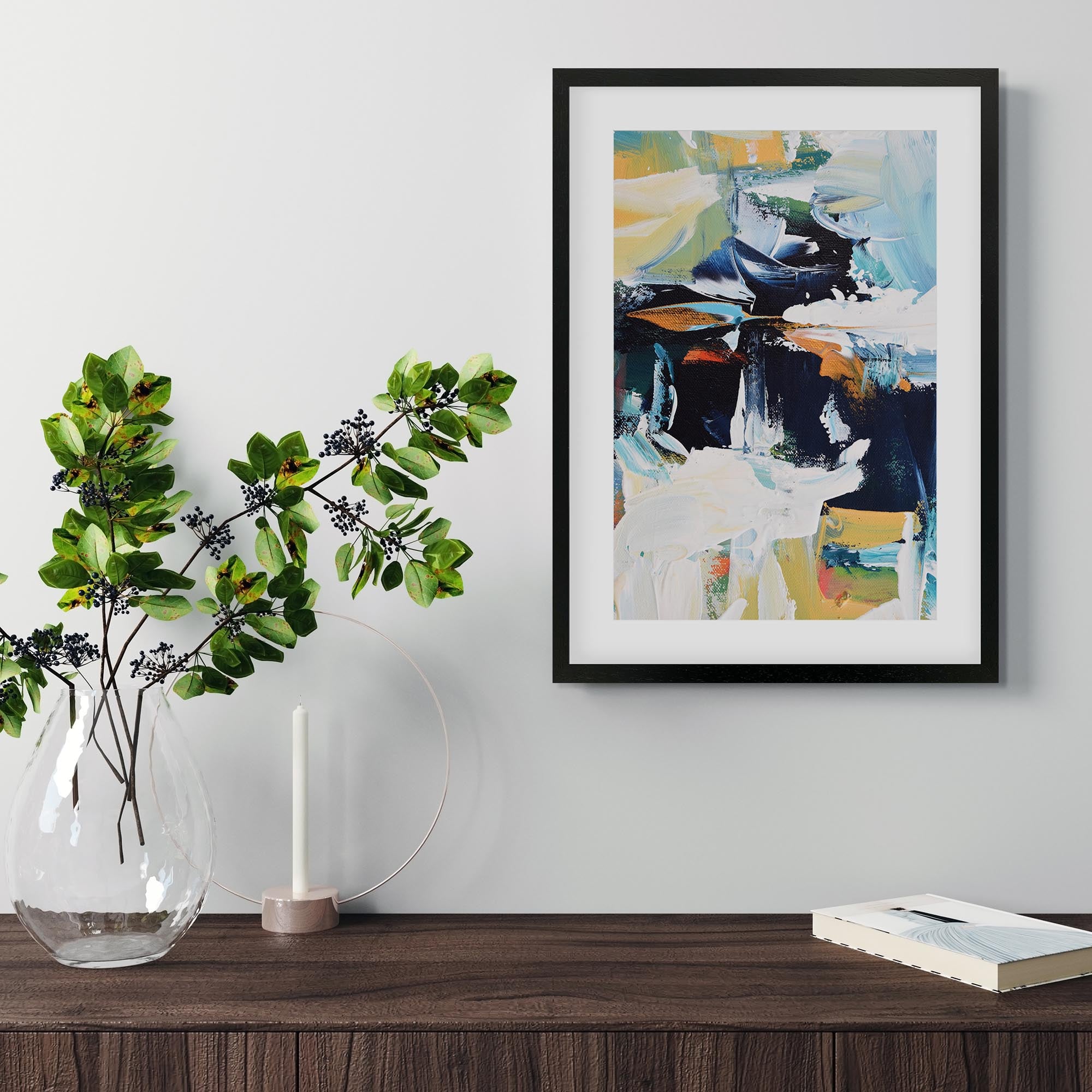 Abstract 158 Framed Art