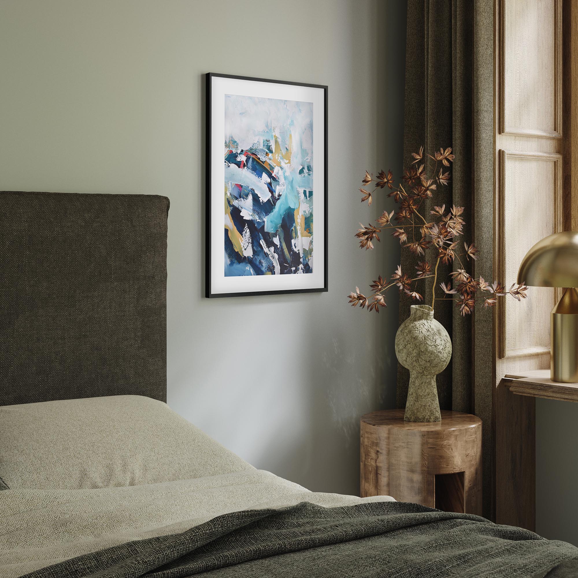 Abstract 201 Framed Art