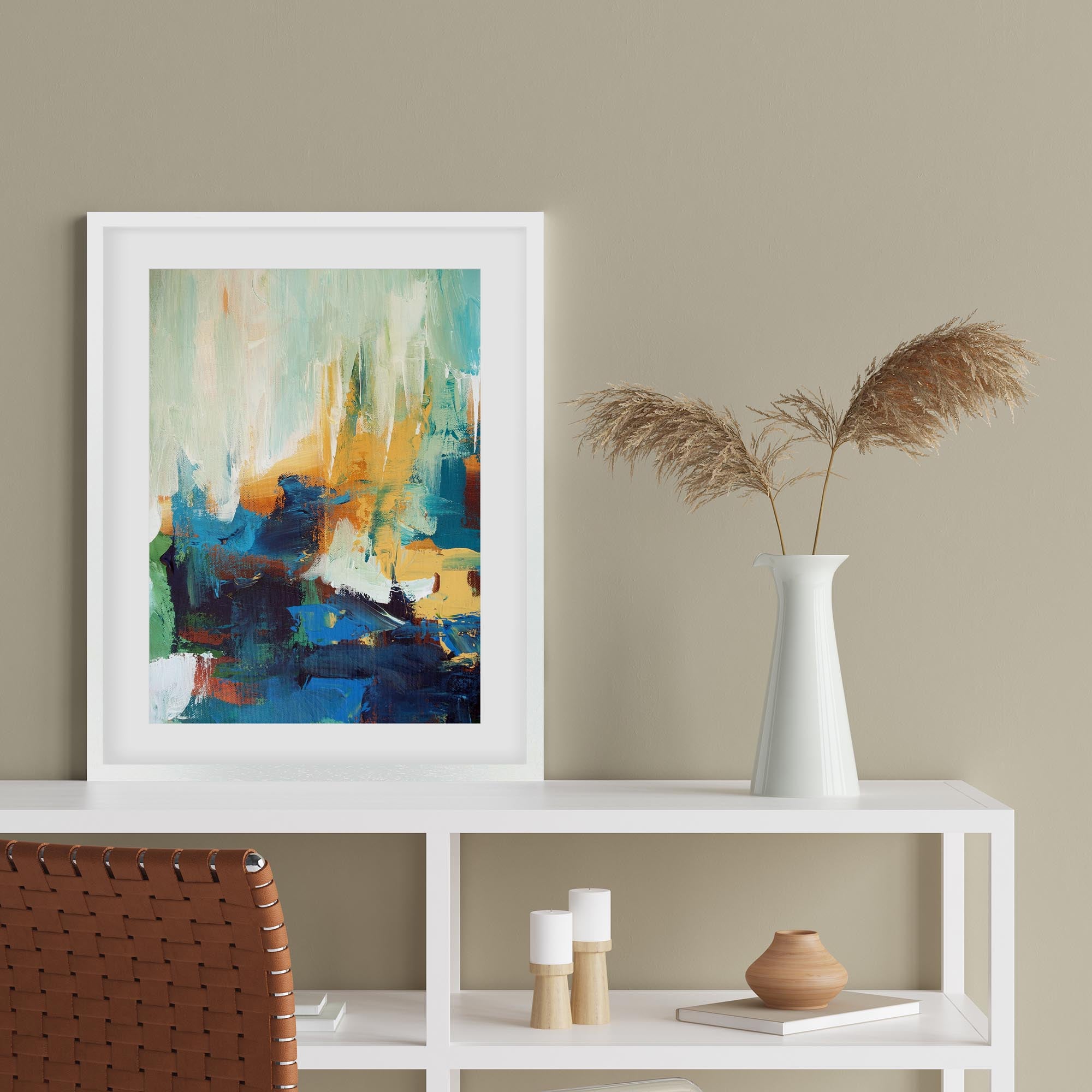 Colour Block 5 Framed Art