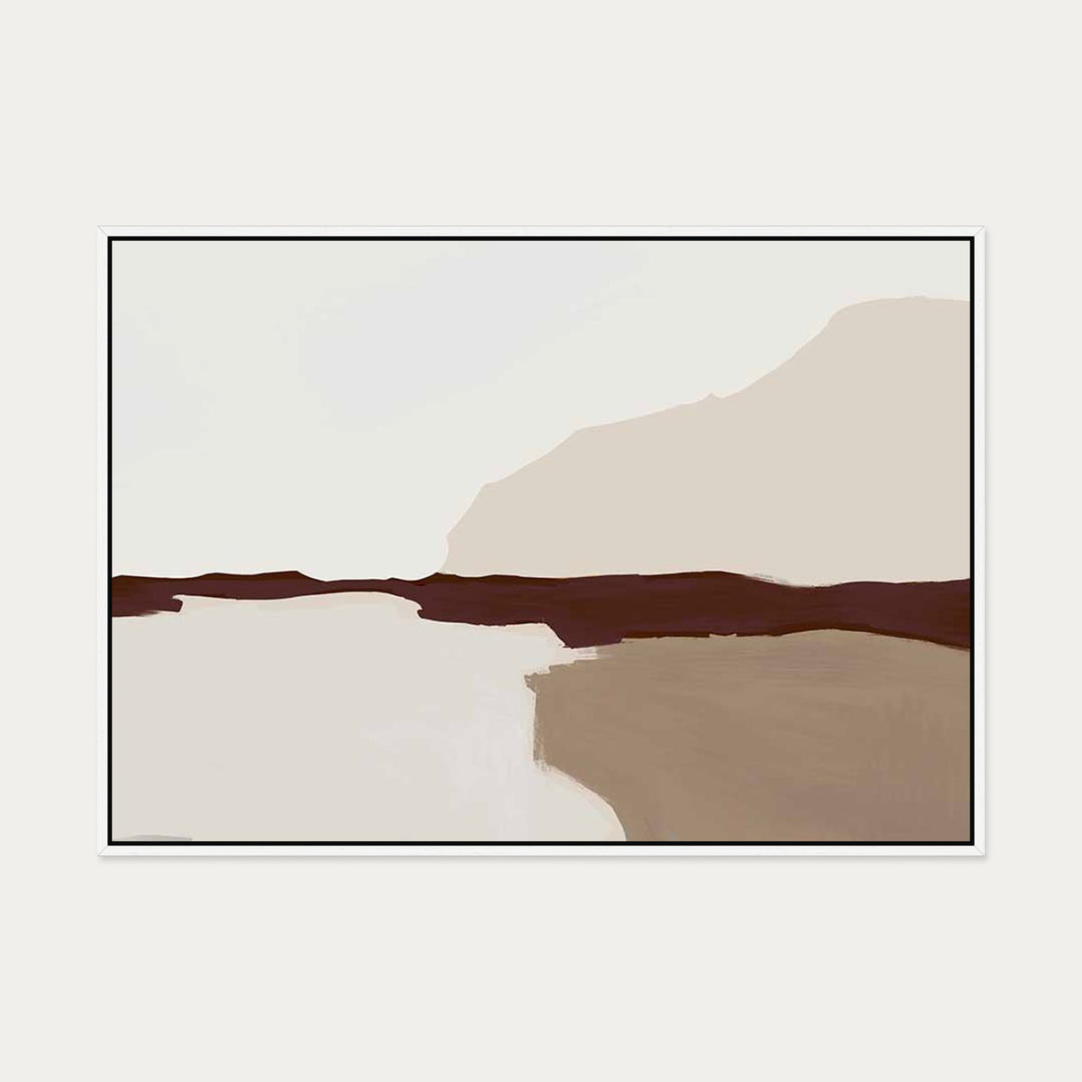 Untitled IV Canvas Art — 70 x 100 cm — White Frame