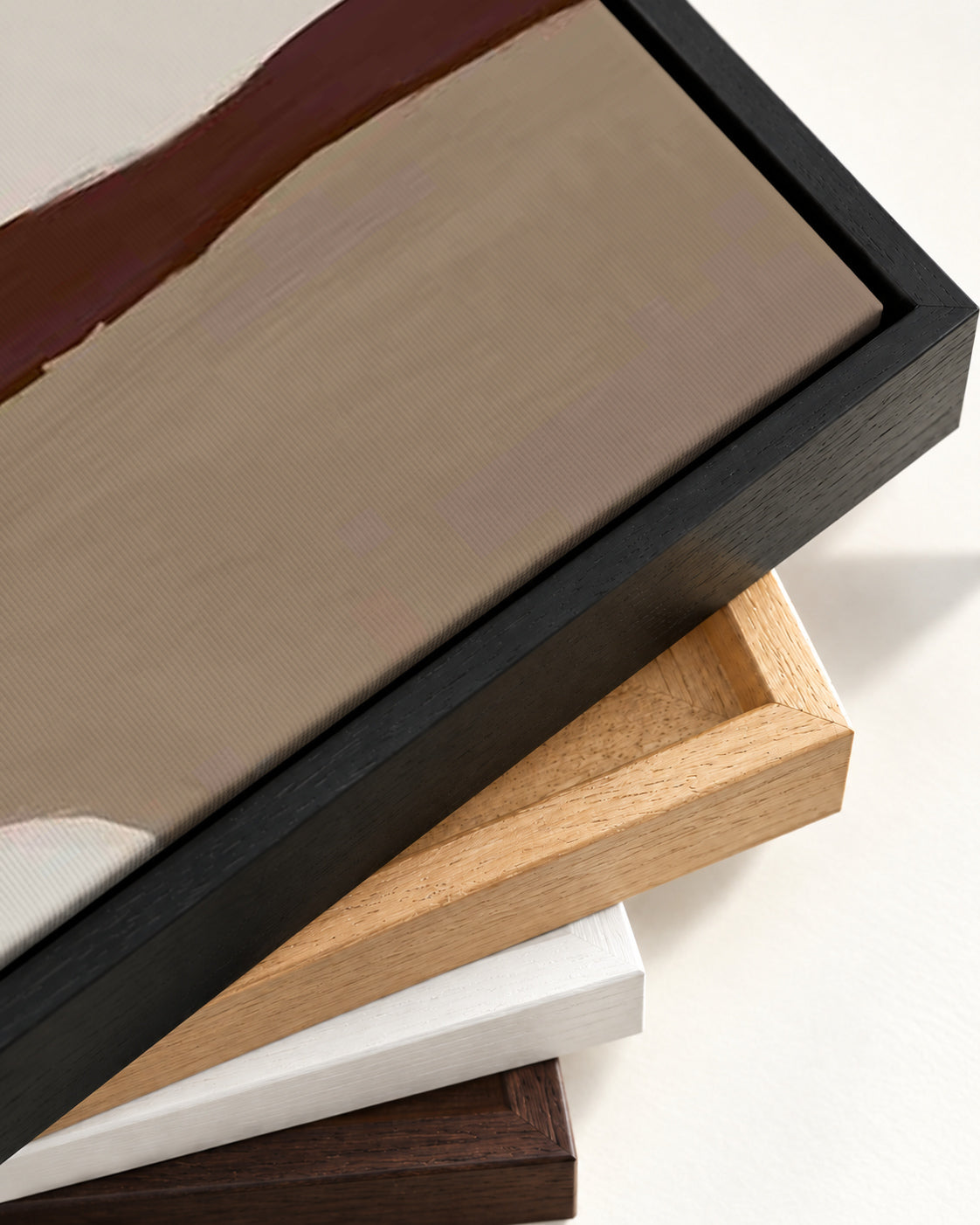 Untitled IV Canvas Art — framed canvas corner and wrapped canvas detail