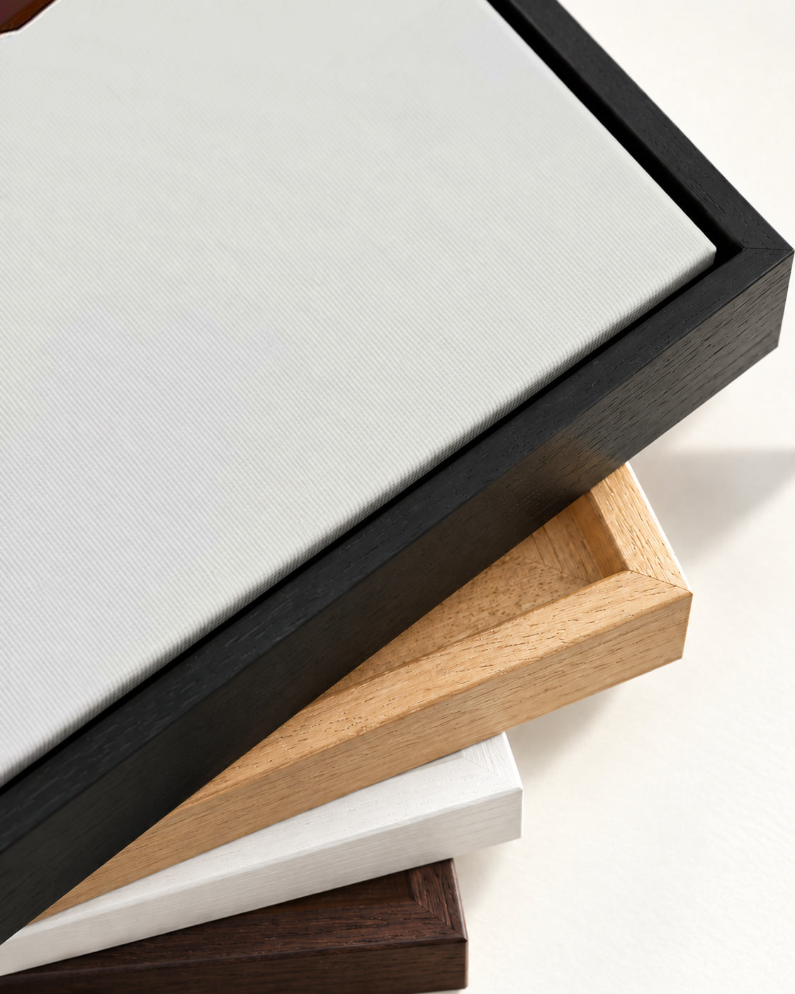 Untitled V Canvas Art — framed canvas corner and wrapped canvas detail