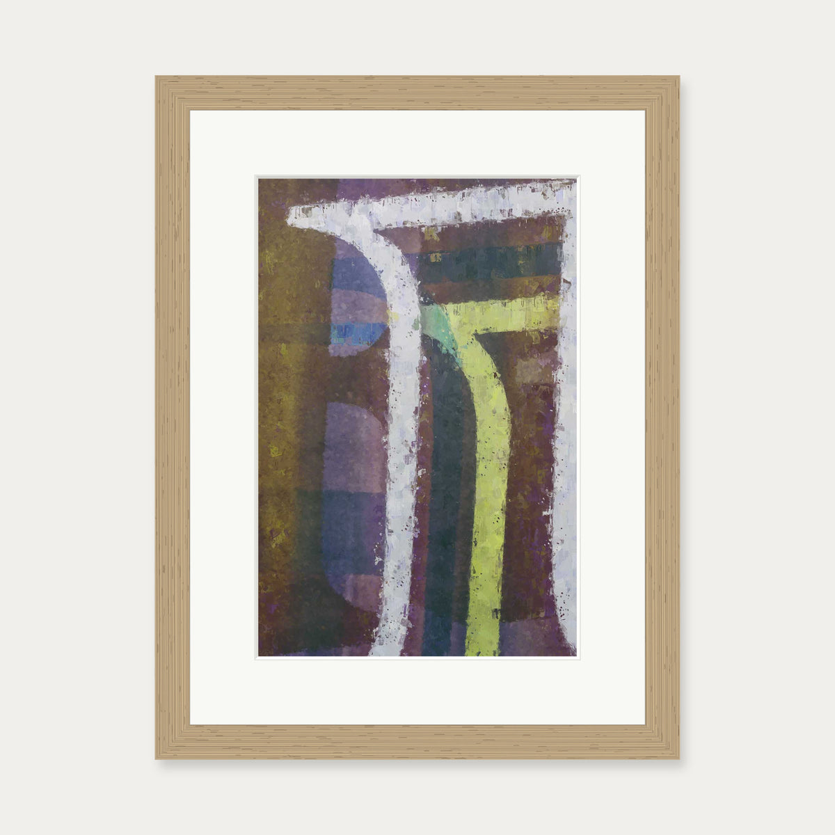 Urban Colours Art Print — 30 x 40 cm — Oak Frame