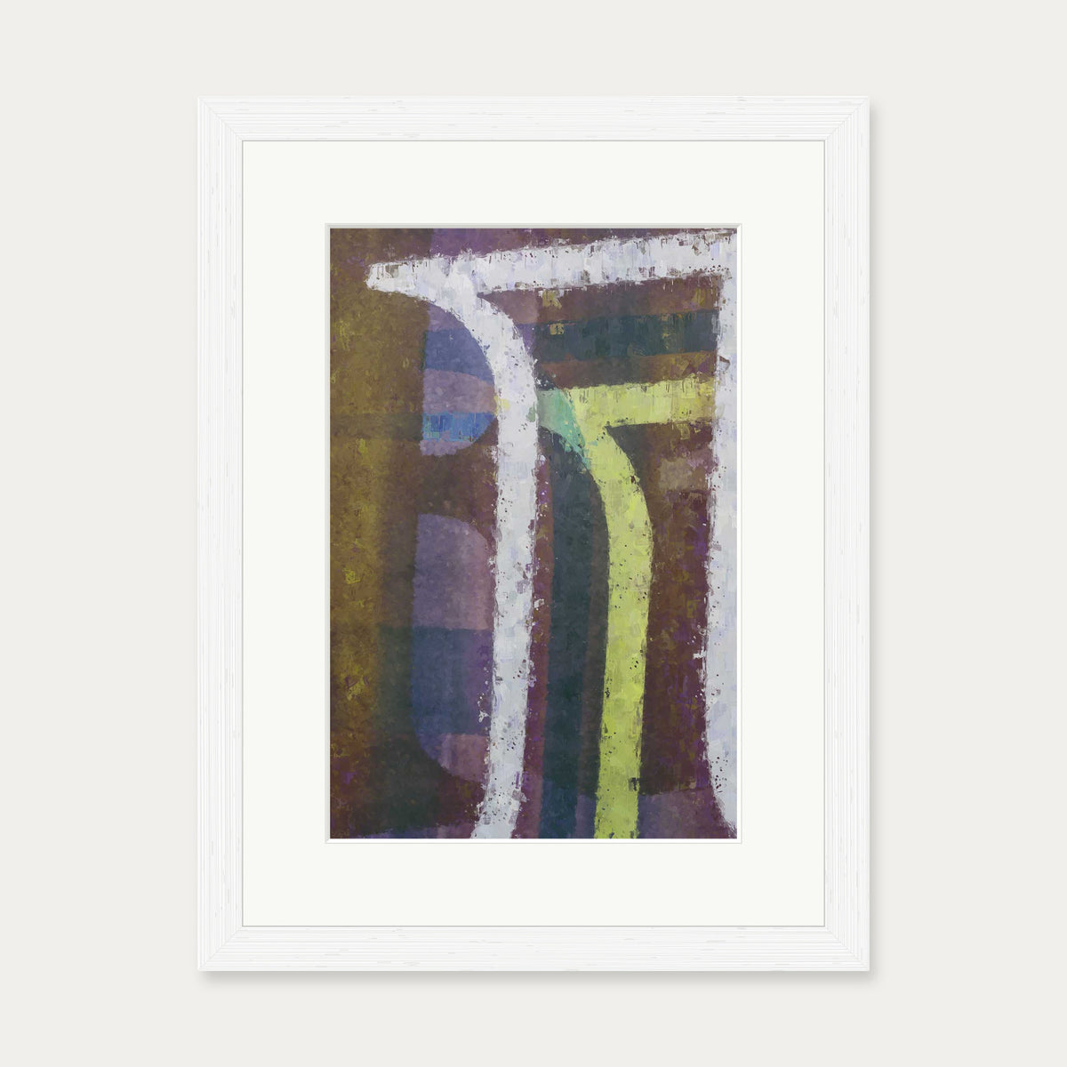 Urban Colours Art Print — 30 x 40 cm — White Frame