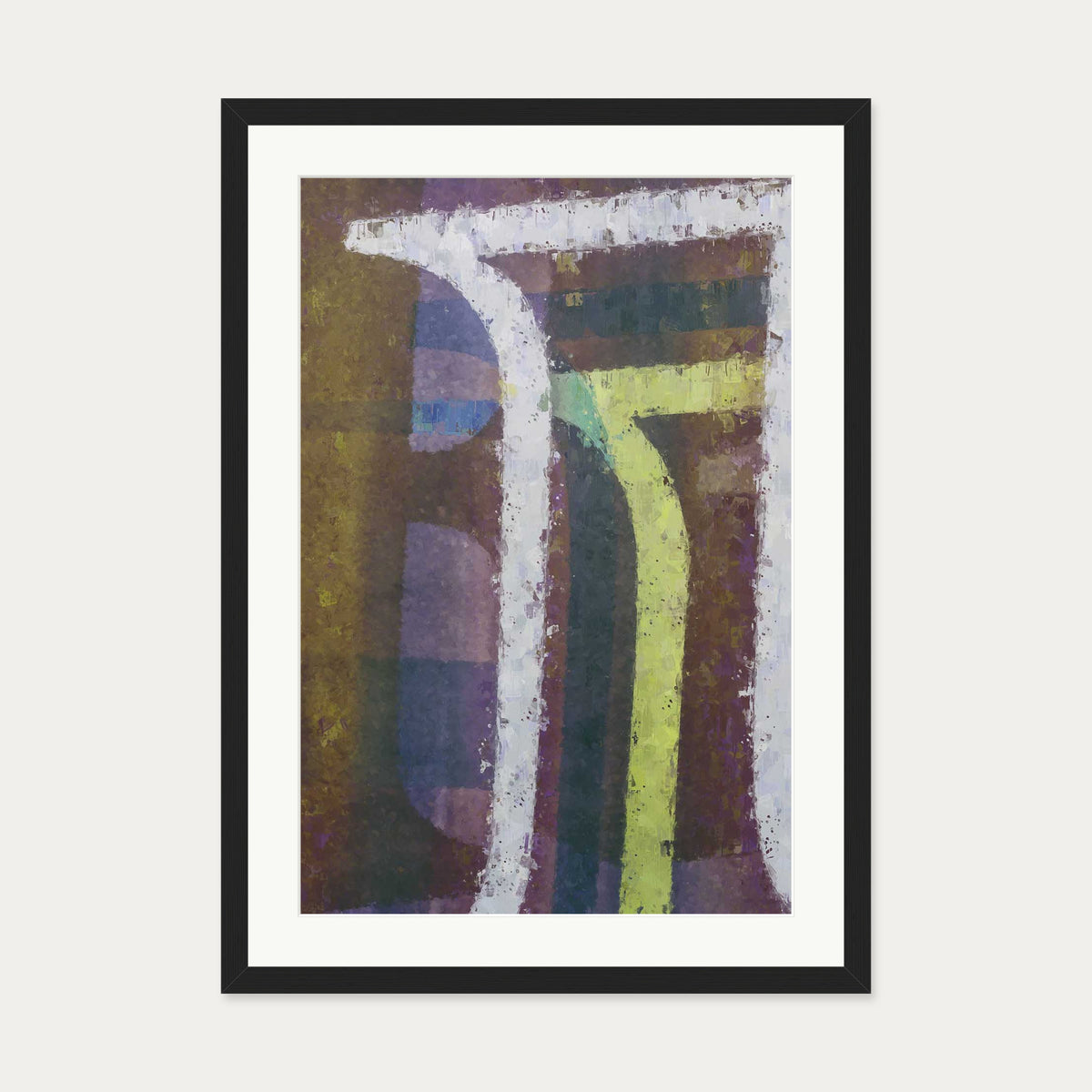 Urban Colours Art Print — 50 x 70 cm — Black Frame