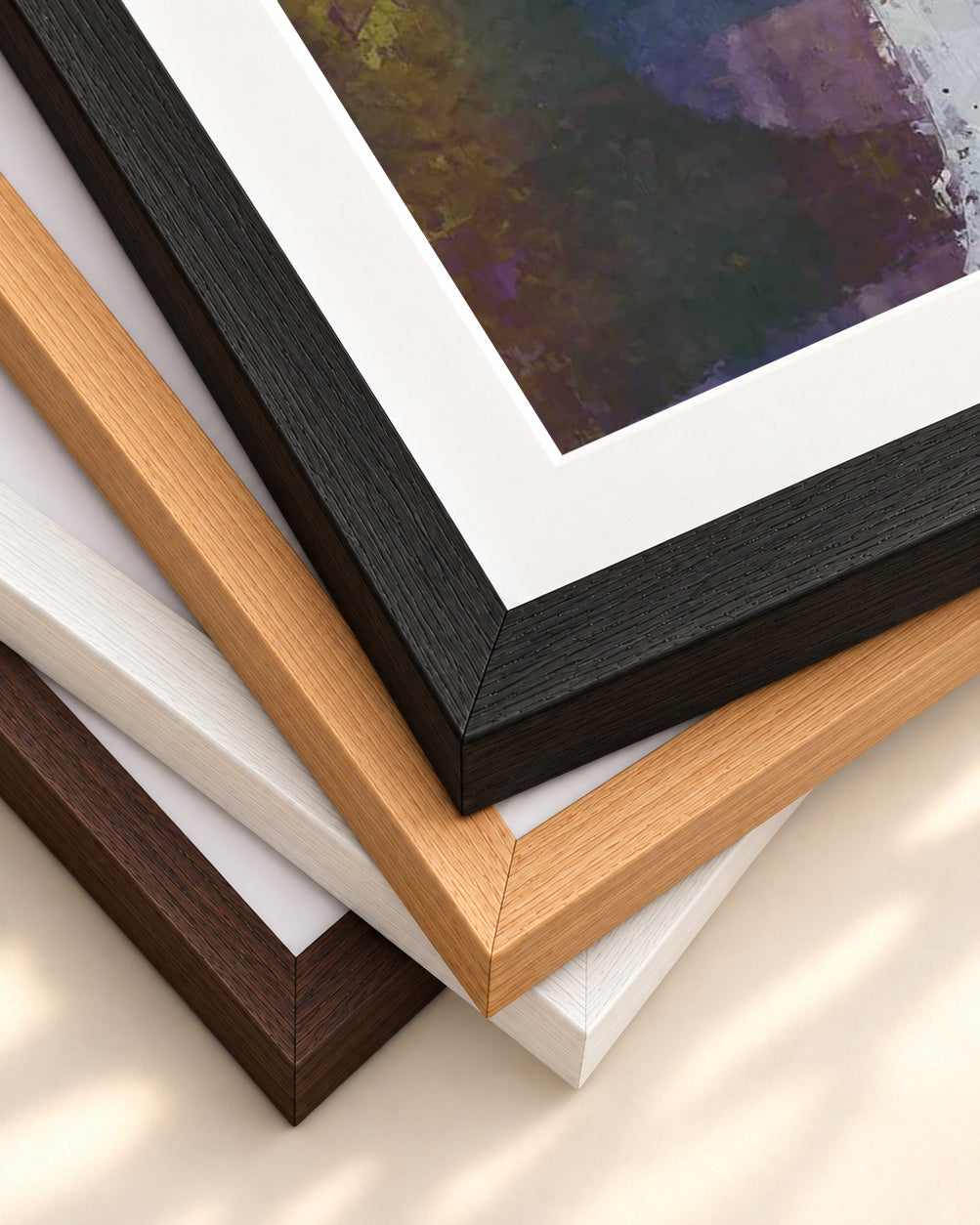 Urban Colours Art Print — framed print corner with 5 cm mount and bevel