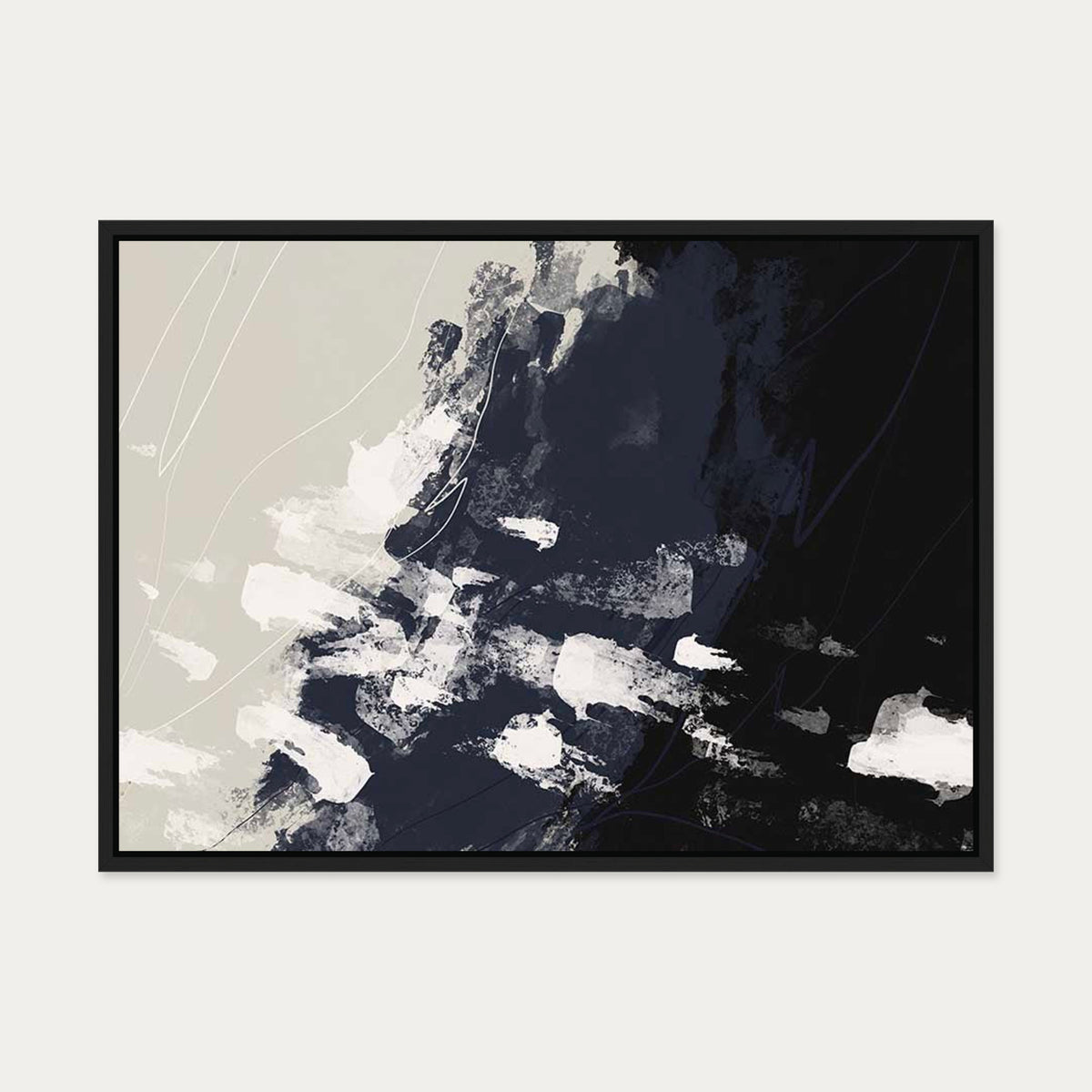 Urban Oasis Canvas Art — 50 x 70 cm — Black Frame