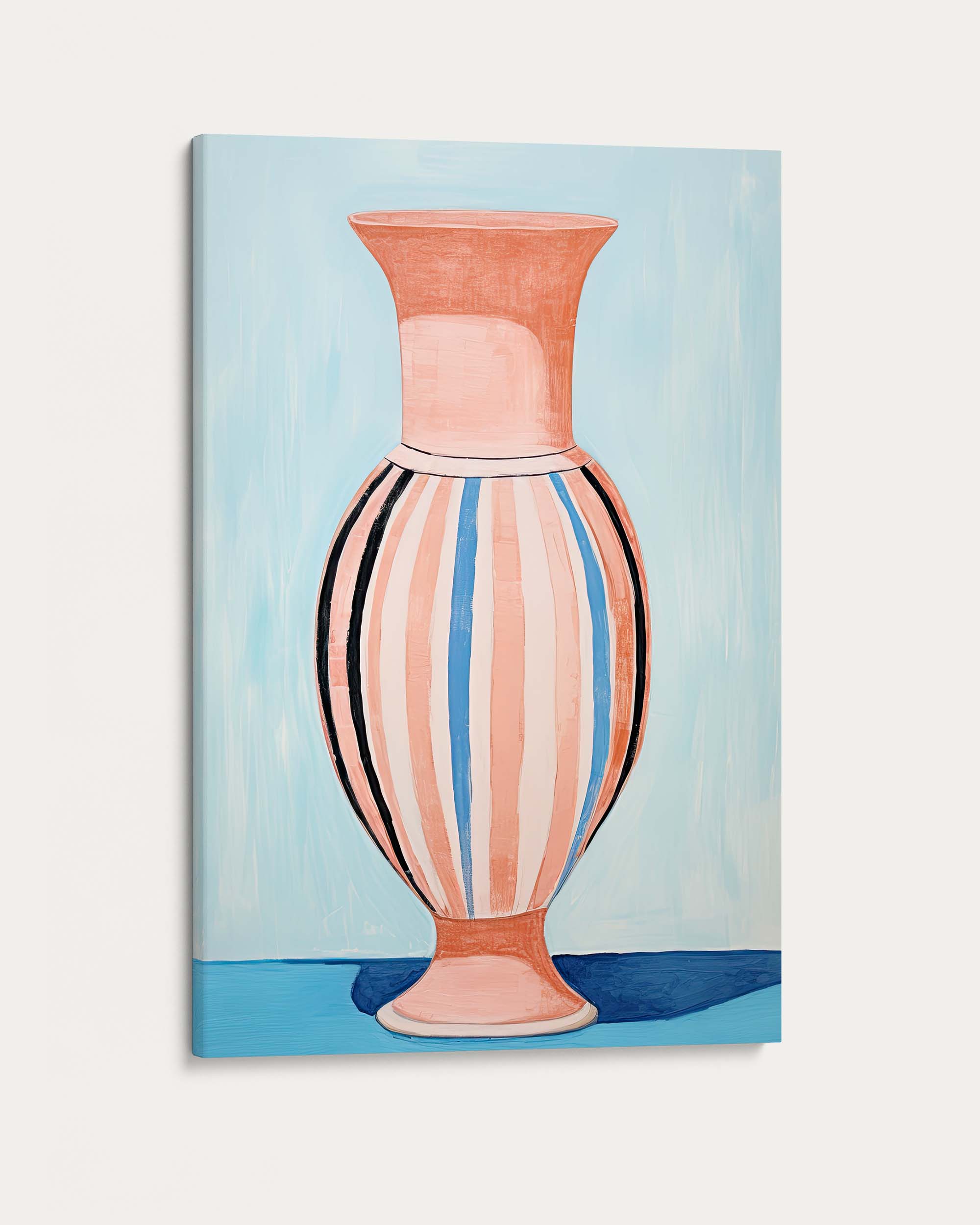 Stripy Vase II Wall Art Print