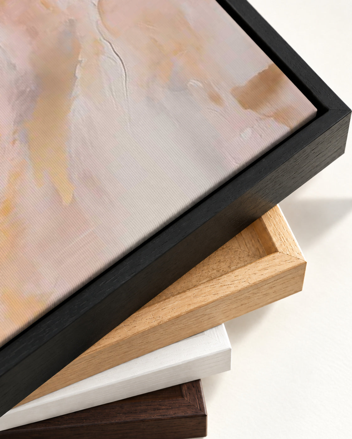 Velvet Sky Canvas Art — framed canvas corner and wrapped canvas detail