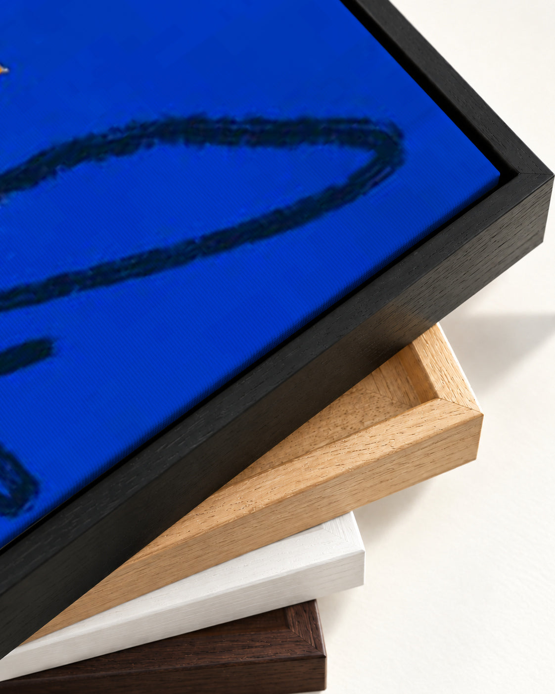 Velvet Sky Canvas Art — framed canvas corner and wrapped canvas detail