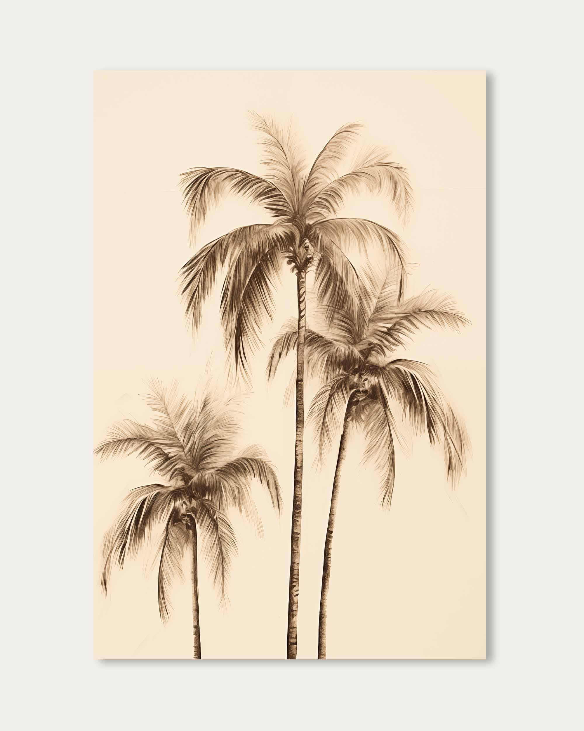 Three Palms Wall Art Print