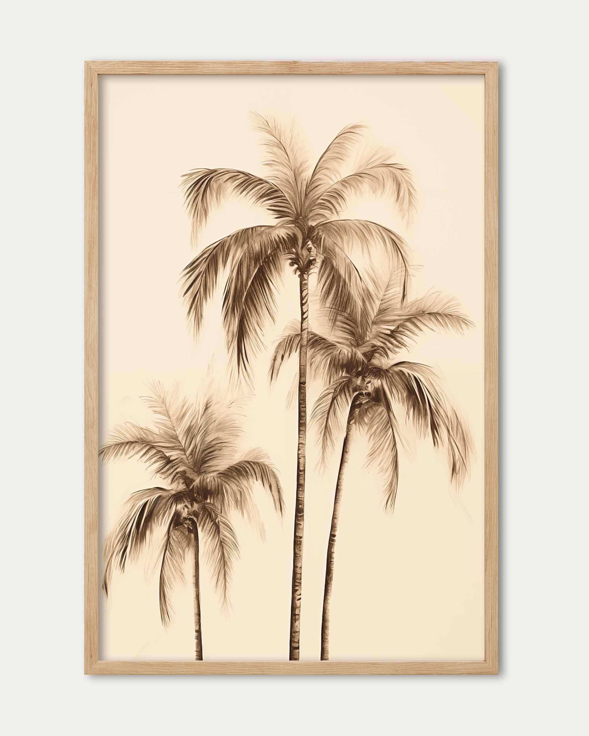 Three Palms Wall Art Print