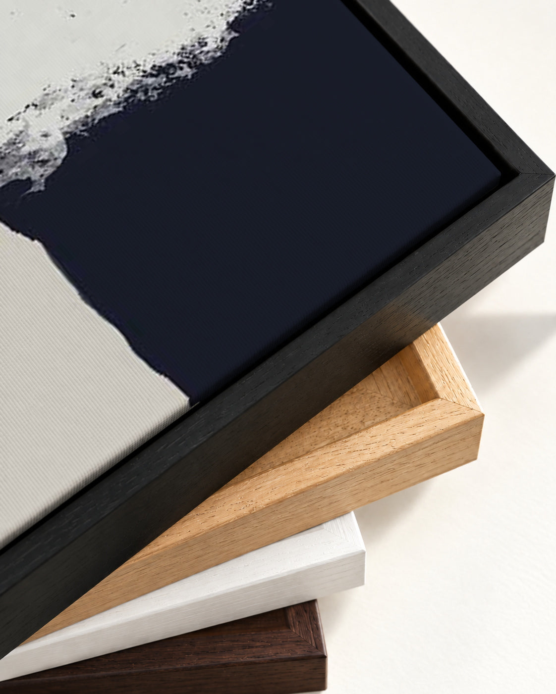 Viva Abstract Canvas Art — framed canvas corner and wrapped canvas detail