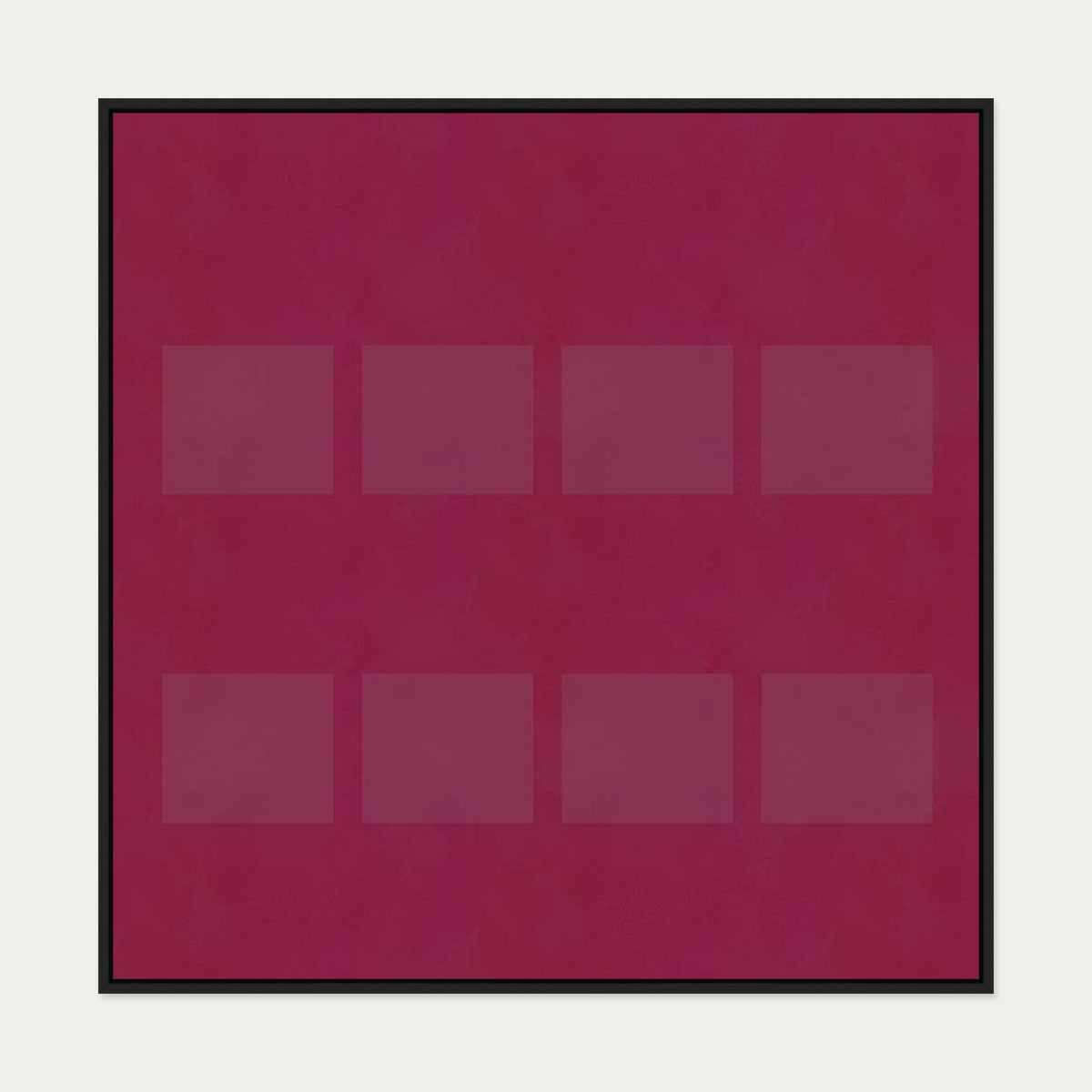 Viva Magenta I Canvas Art — 100 x 100 cm — Black Frame