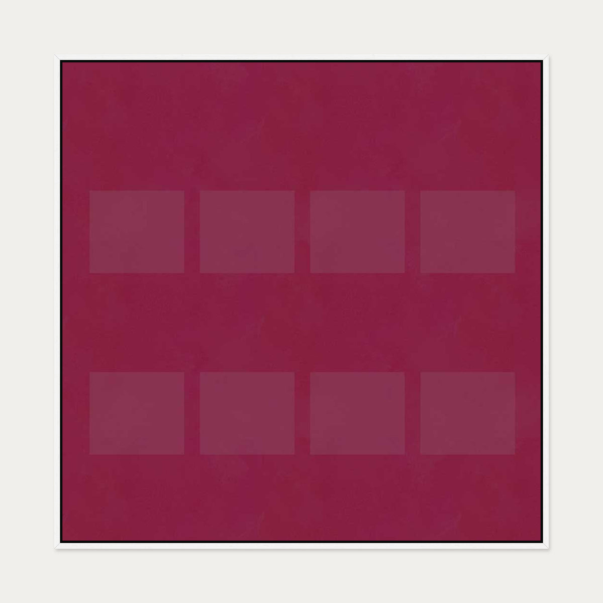 Viva Magenta I Canvas Art — 100 x 100 cm — White Frame