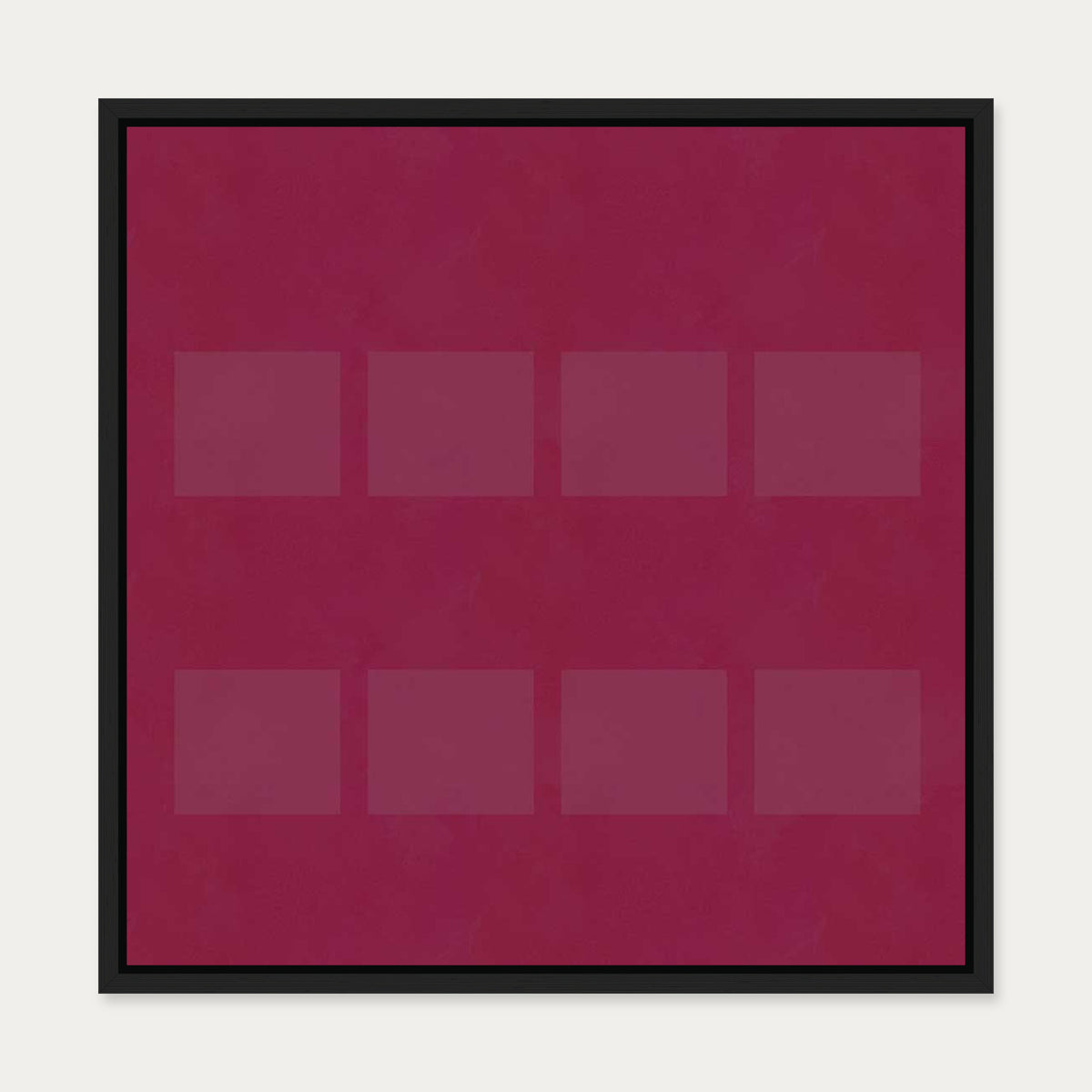 Viva Magenta I Canvas Art — 50 x 50 cm — Black Frame