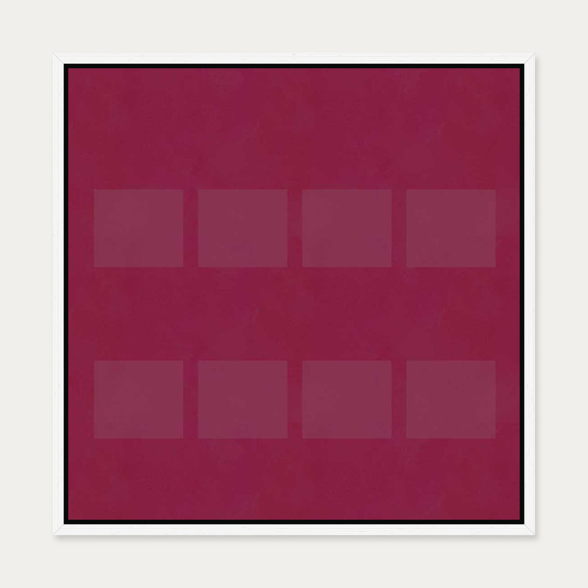 Viva Magenta I Canvas Art — 50 x 50 cm — White Frame