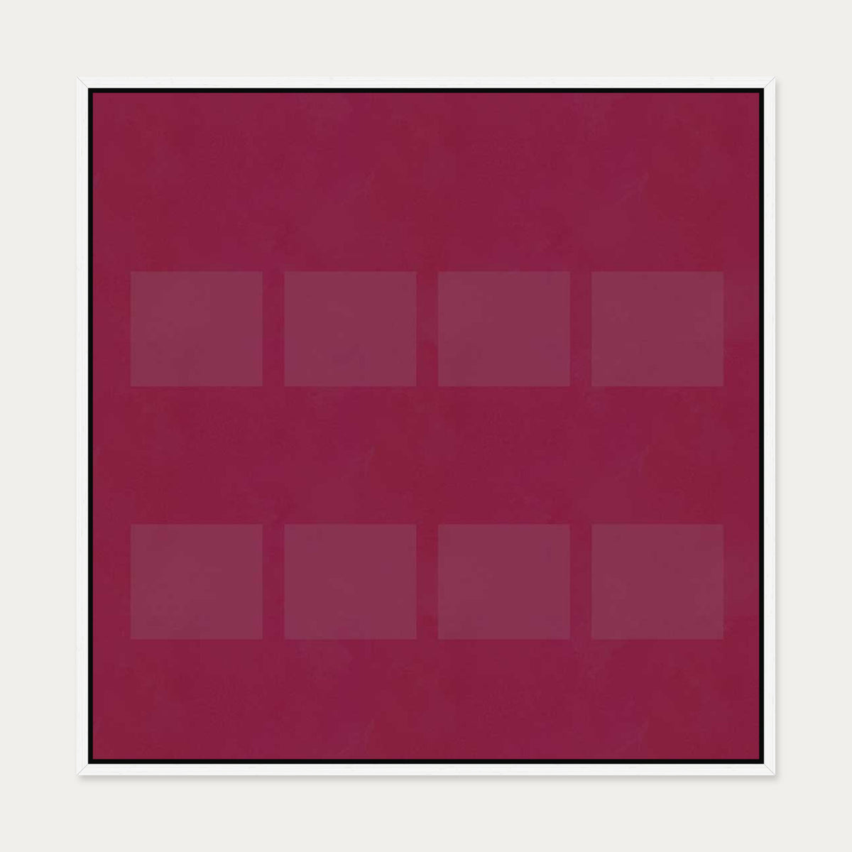 Viva Magenta I Canvas Art — 70 x 70 cm — White Frame
