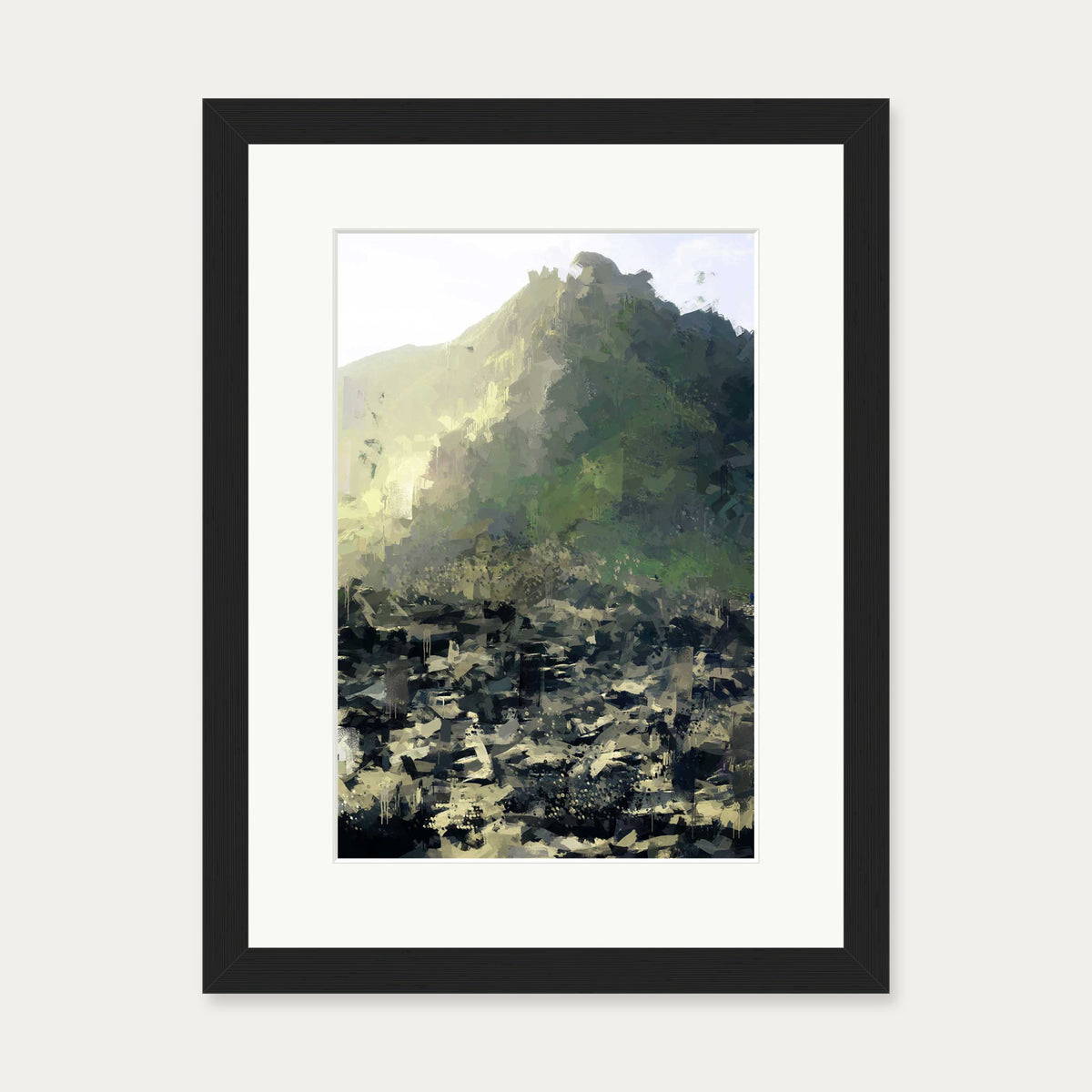 Walk Me To The Mountains Art Print — 30 x 40 cm — Black Frame