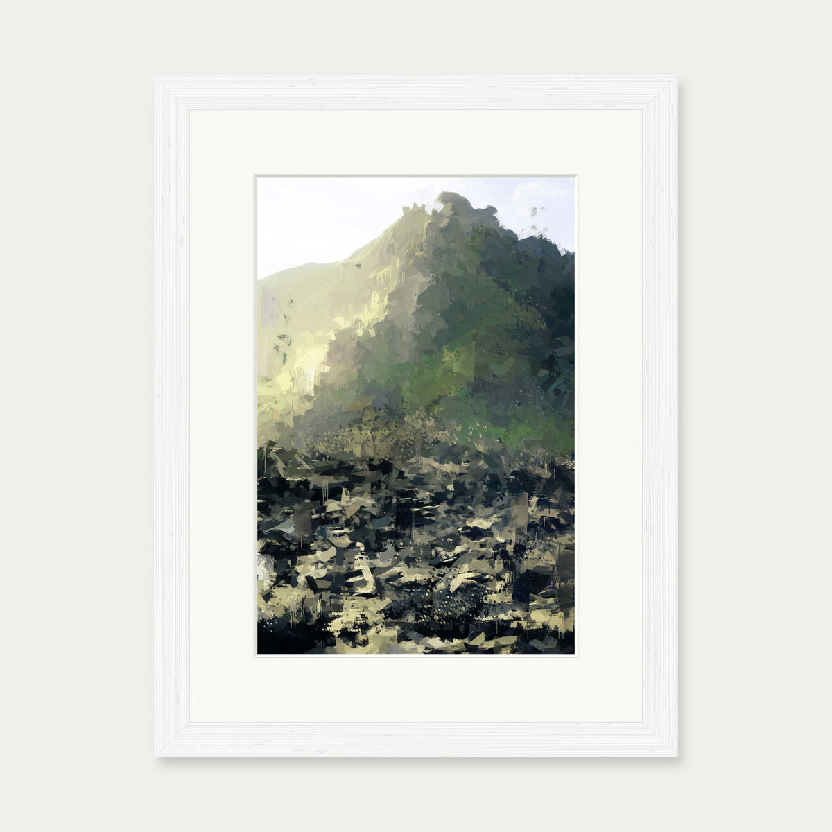 Walk Me To The Mountains Art Print — 30 x 40 cm — White Frame