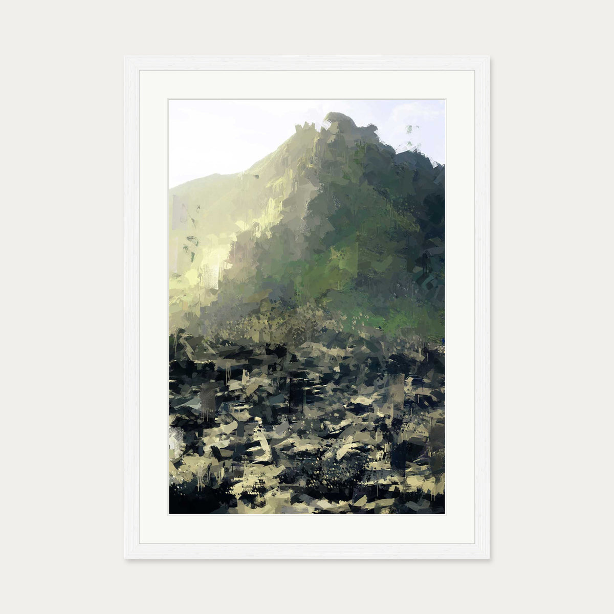 Walk Me To The Mountains Art Print — 50 x 70 cm — White Frame