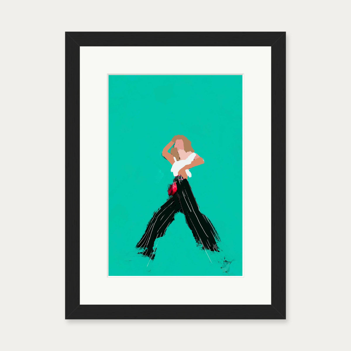 Walking In Wonder Art Print — 30 x 40 cm — Black Frame