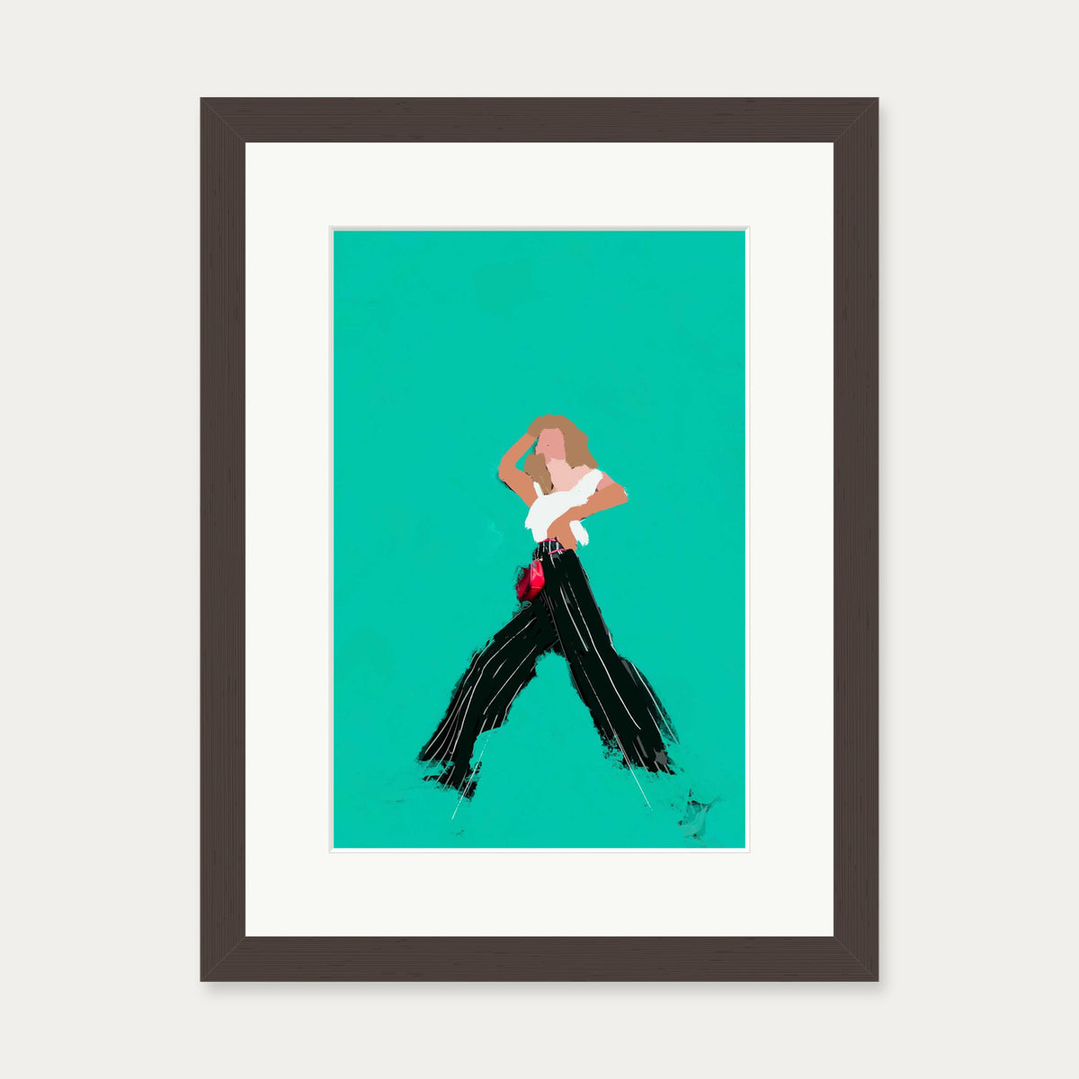 Walking In Wonder Art Print — 30 x 40 cm — Brown Frame