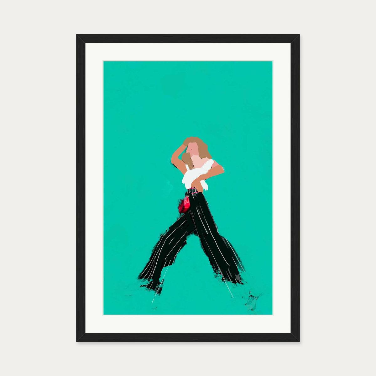 Walking In Wonder Art Print — 50 x 70 cm — Black Frame