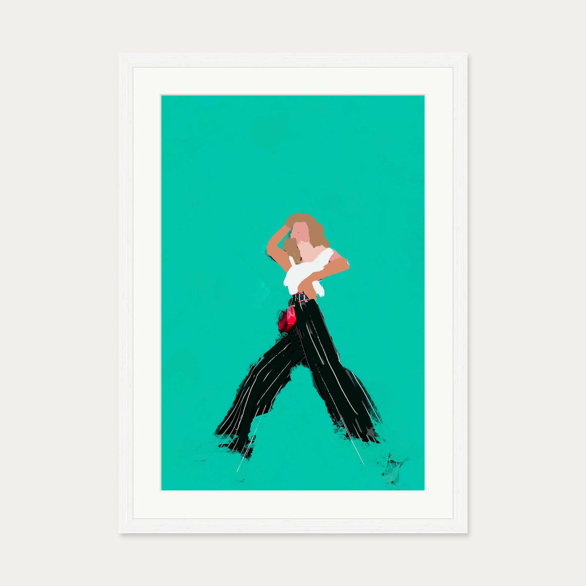 Walking In Wonder Art Print — 50 x 70 cm — White Frame