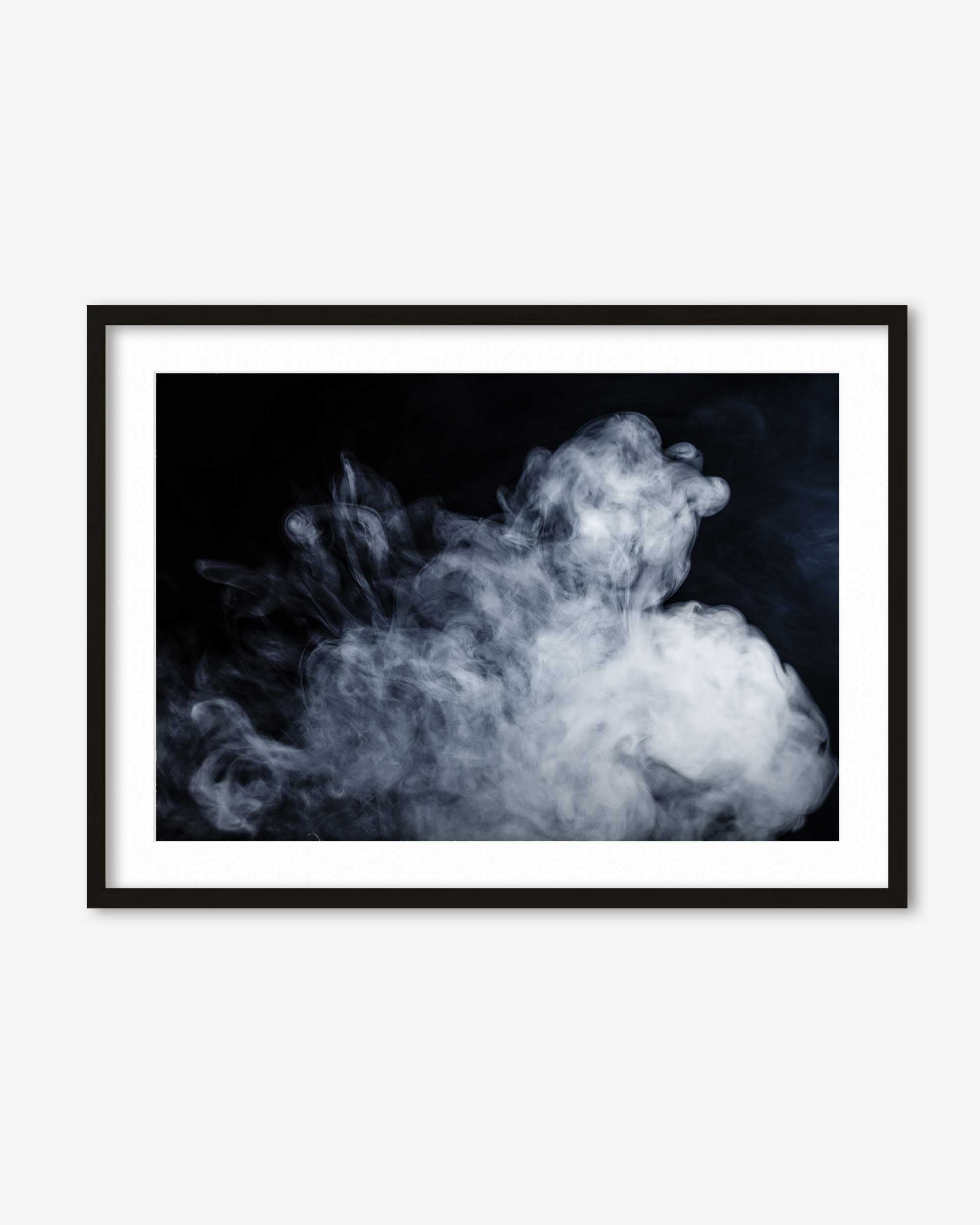 White Smoke Cloud Art Print