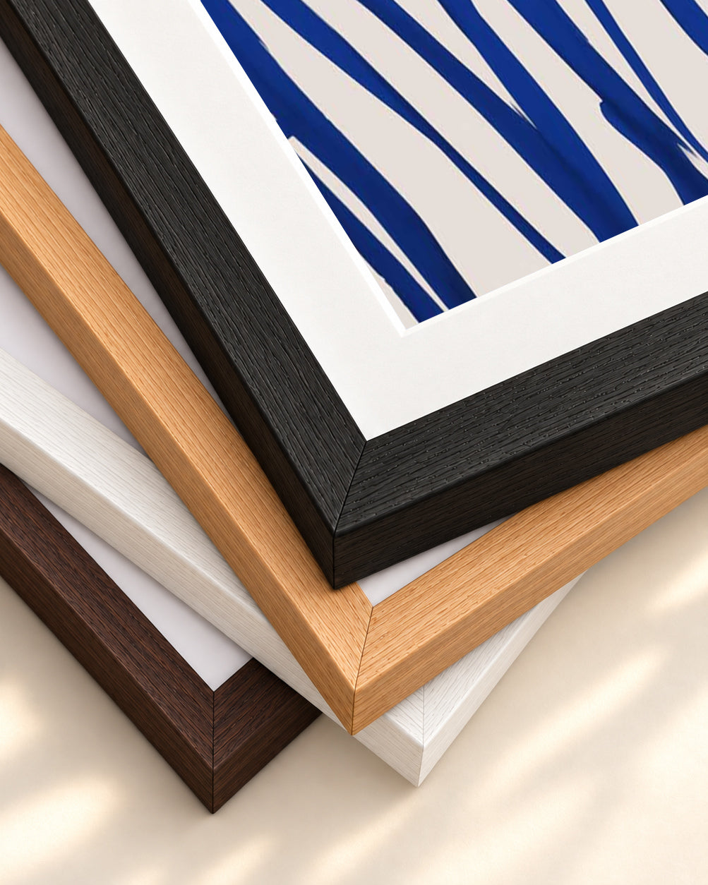 Wondering Art Print — framed print corner with 5 cm mount and bevel