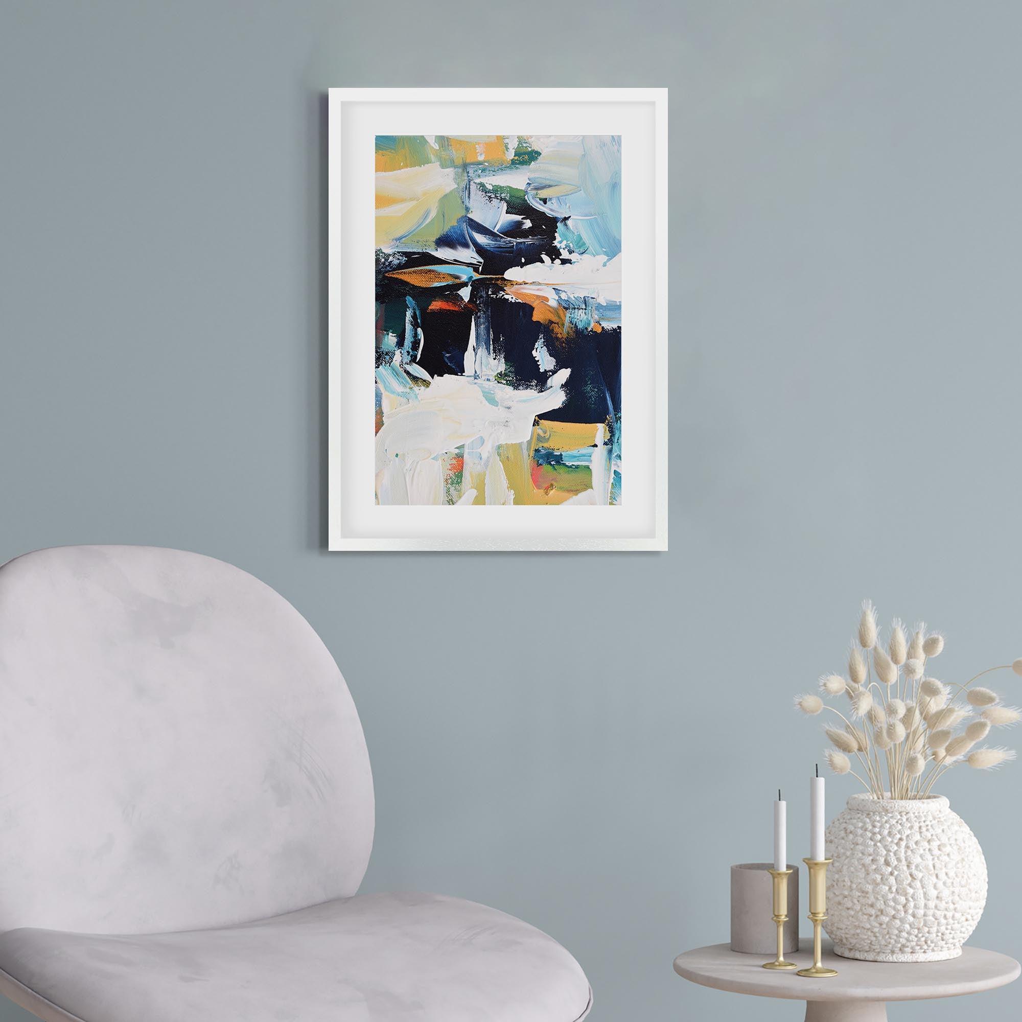 Abstract 158 Framed Art