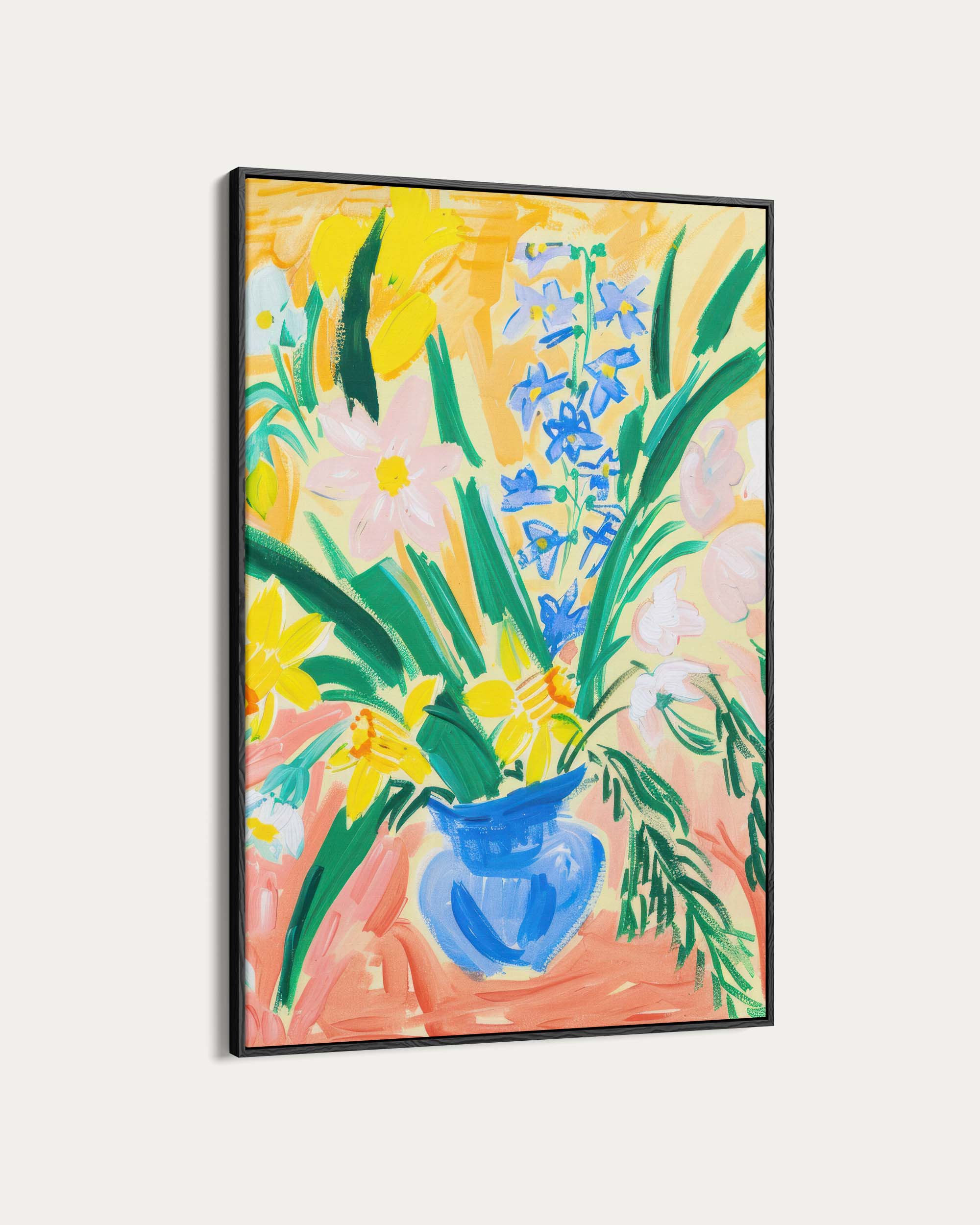 Abstract Flowers Wall Art