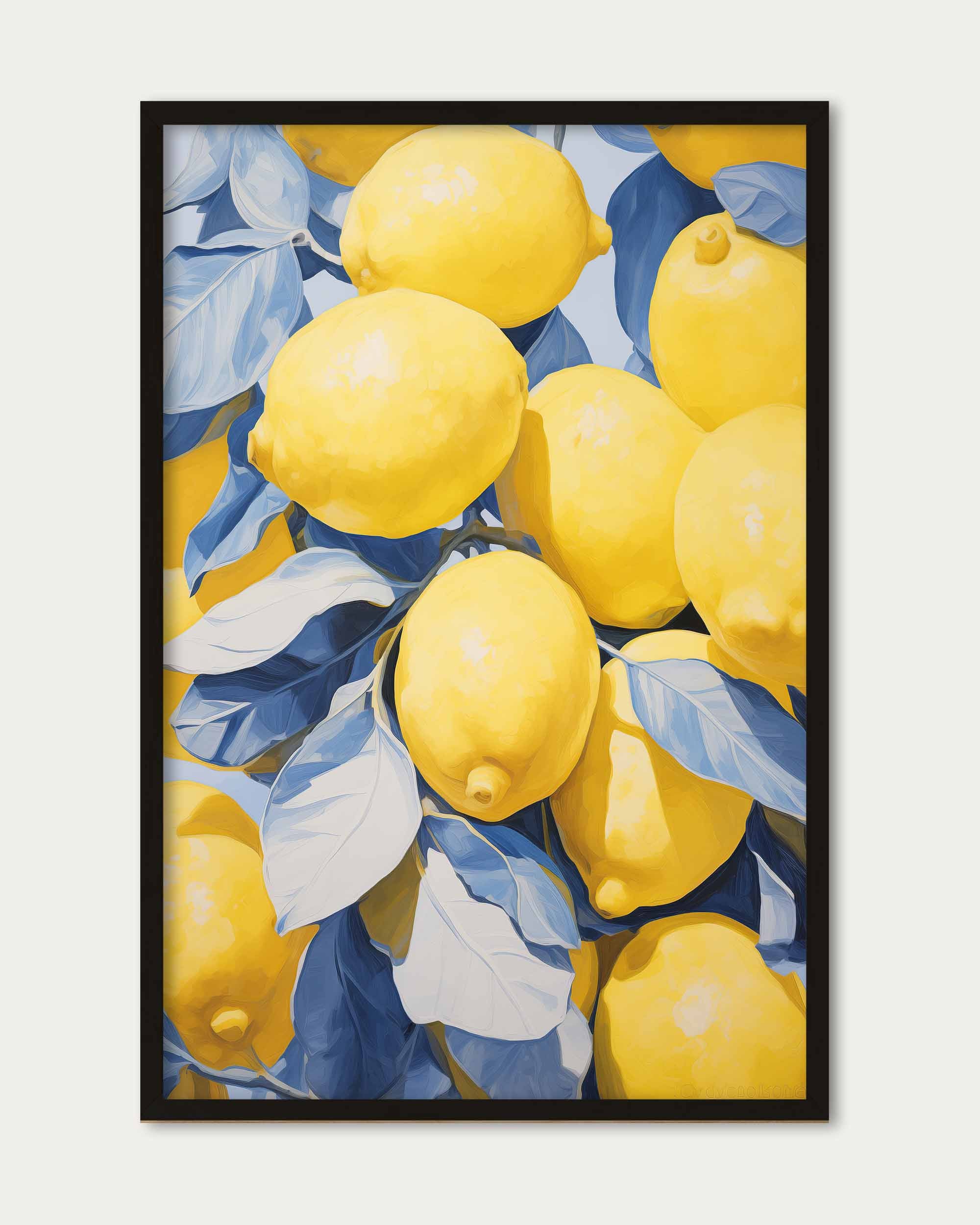 Pure Yellow Wall Art Print