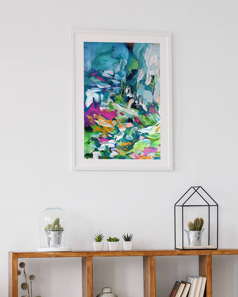Abstract 148 Framed Art-framed-Wall Art Print-Abstract House