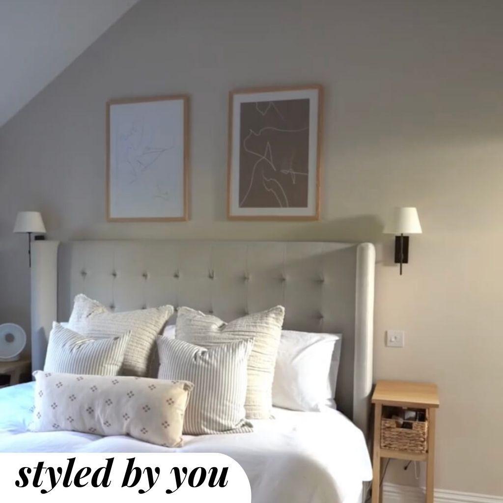 Abstract Line Drawing - Print Set Of 2-framed-Wall Art Print Set Of 2-Abstract House