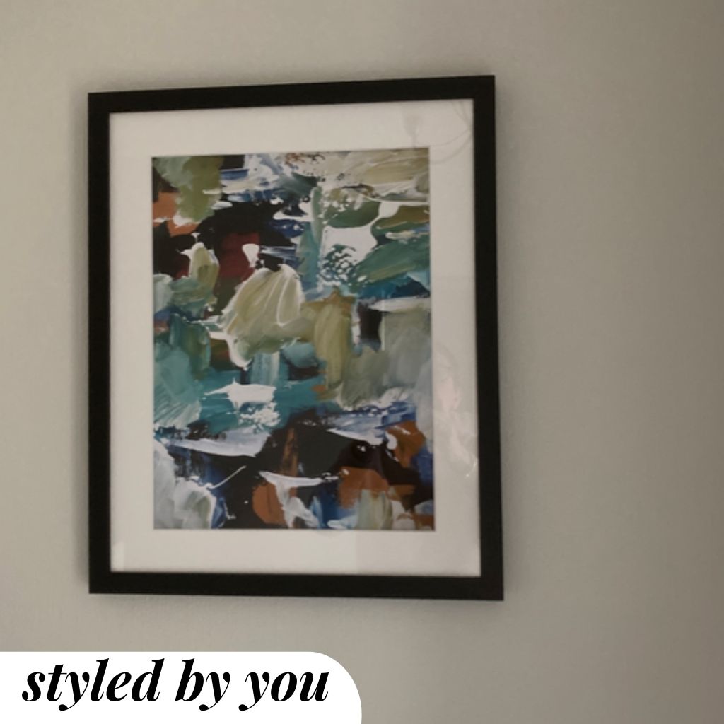 framed prints on wall