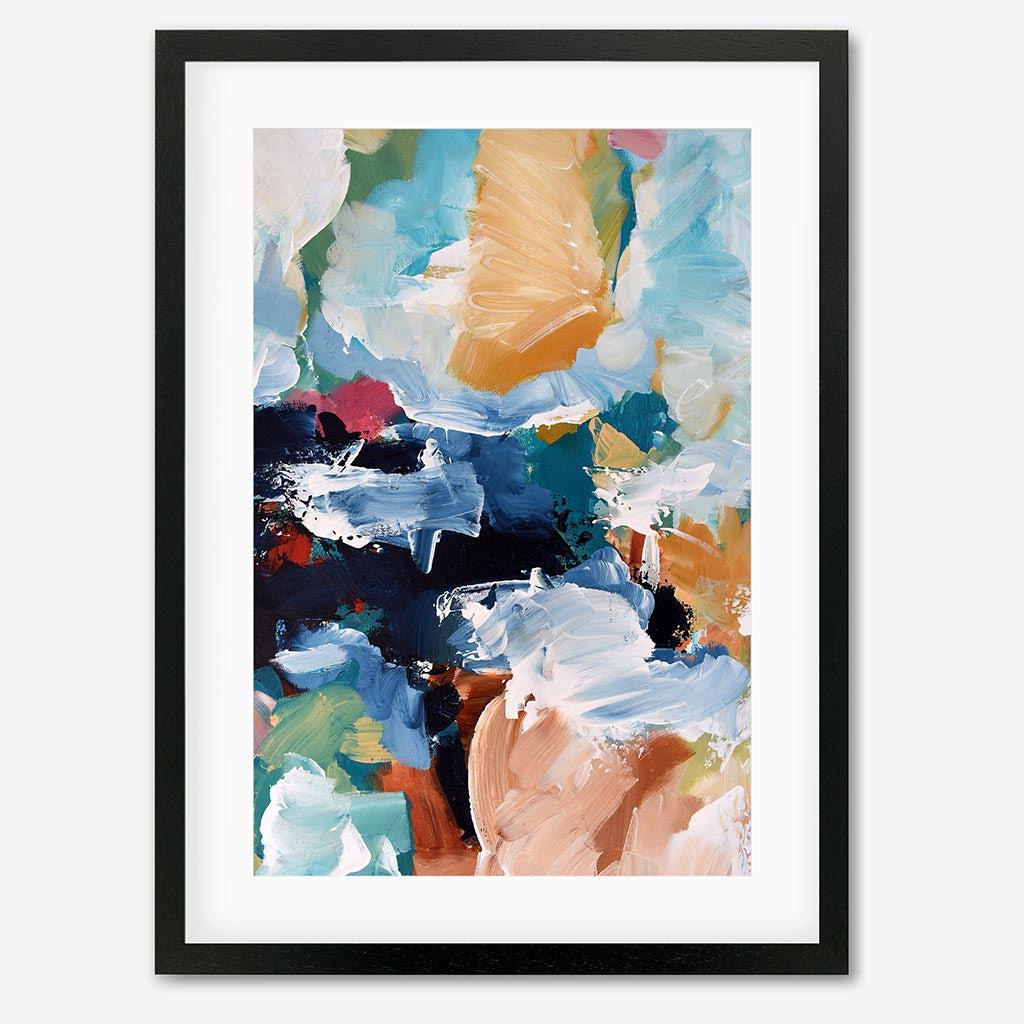 Abstract 308 Art Print - Black Frame - Abstract House